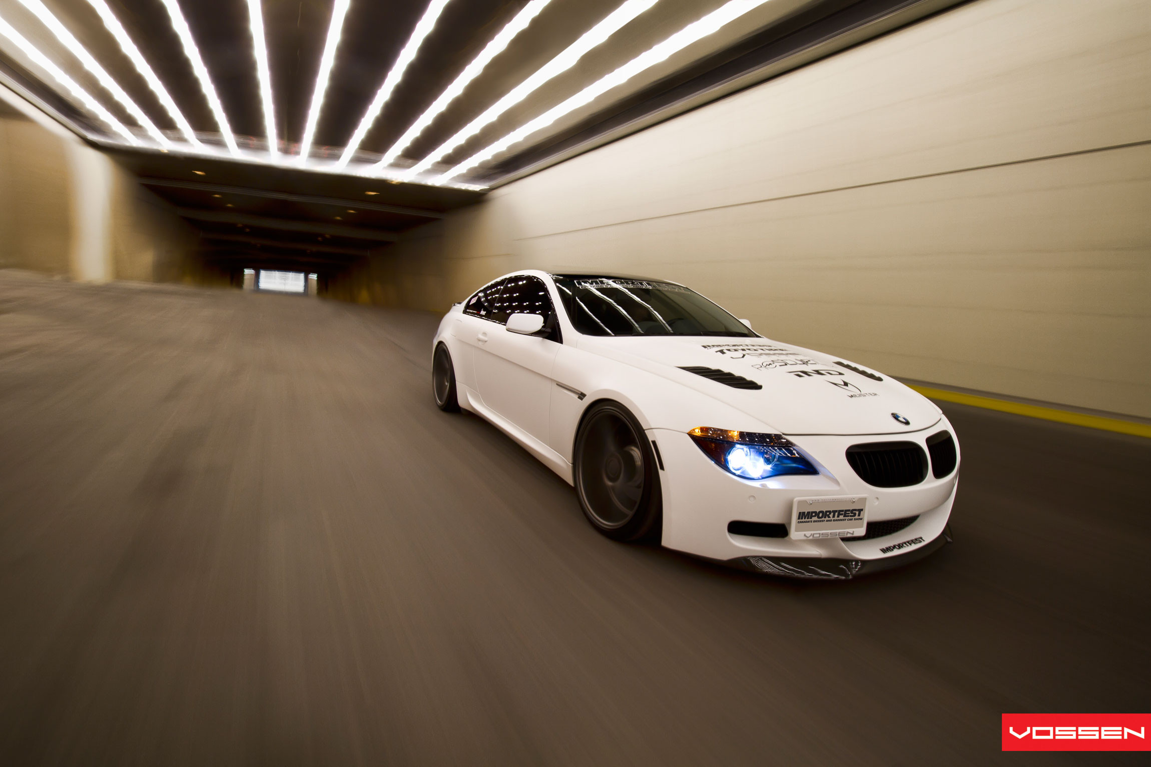 Custom White Debadged BMW 6-Series - Photo by Vossen