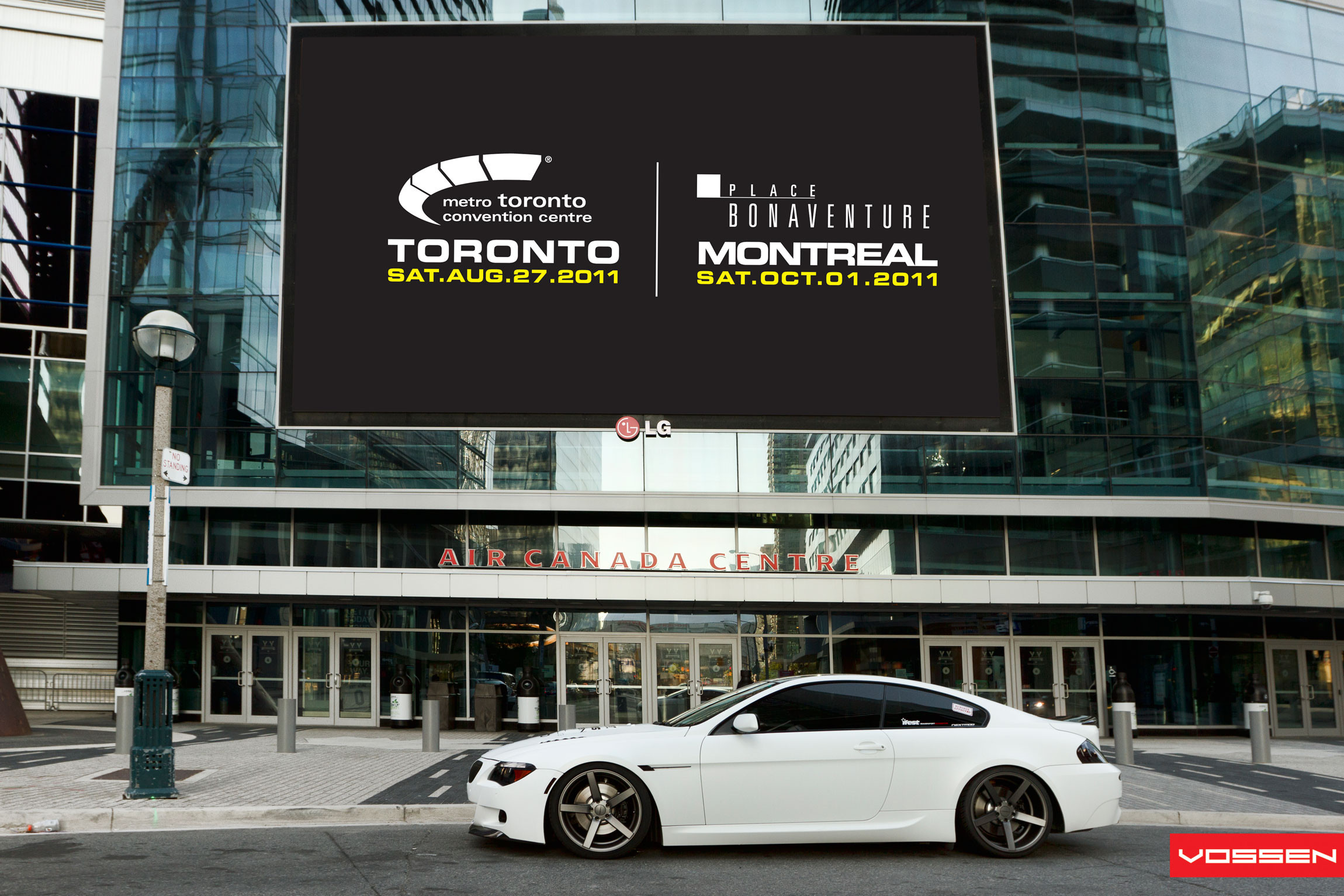 Custom White BMW 6-Series Rear Lip Spoiler - Photo by Vossen