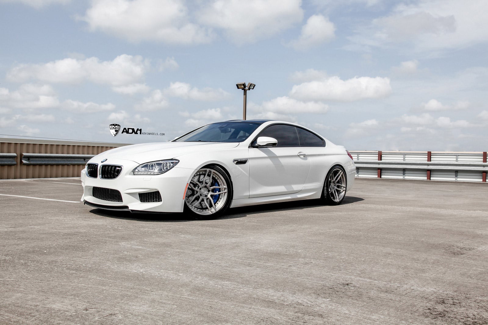 White Lowered BMW M6 with Aftermarket Front Bumper - Photo by ADV.1