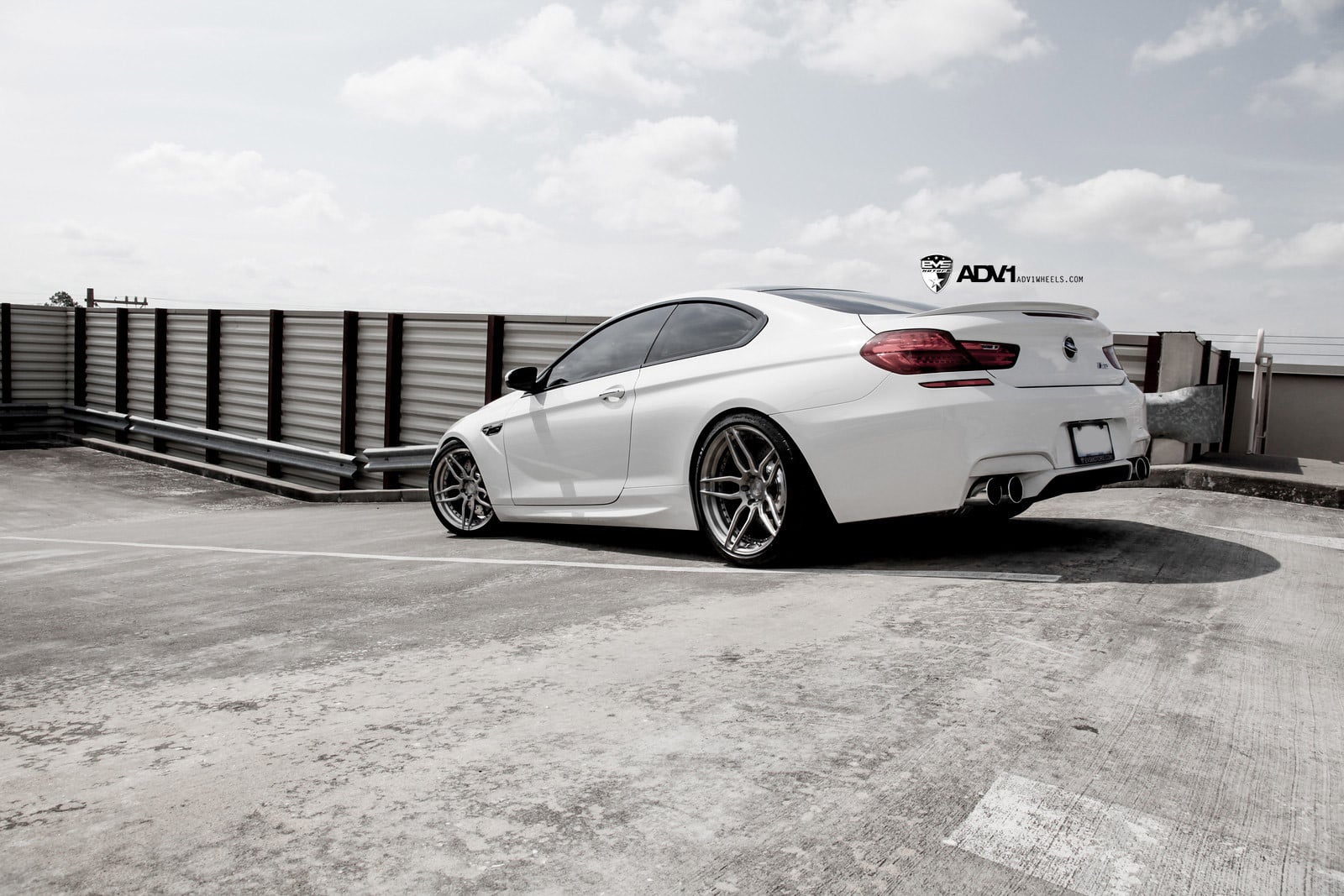 White BMW M6 with Custom Rear Bumper Cover - Photo by ADV.1