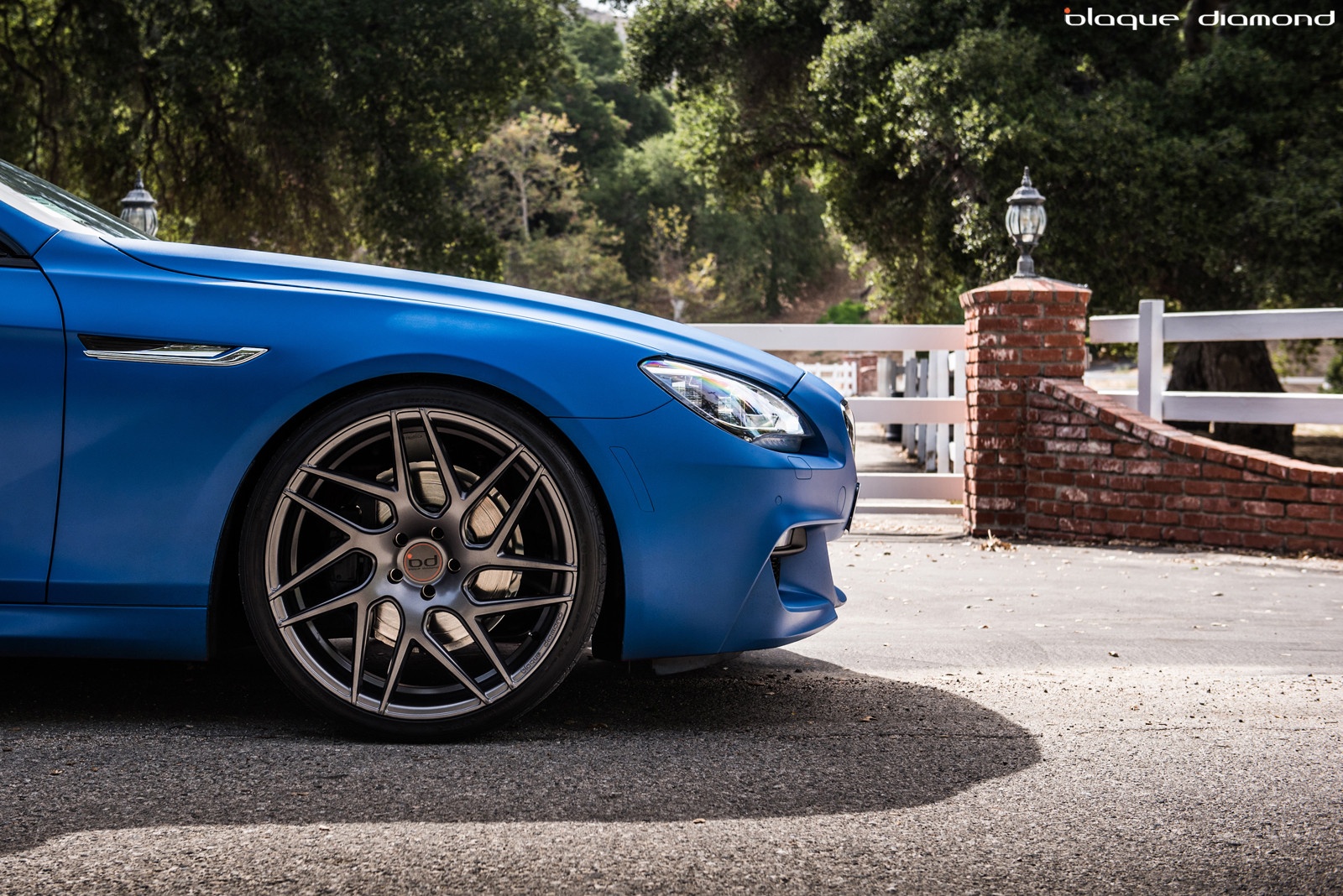 Matte Graphite Blaque Diamond Rims on BMW 6-Series - Photo by Blaque Diamond