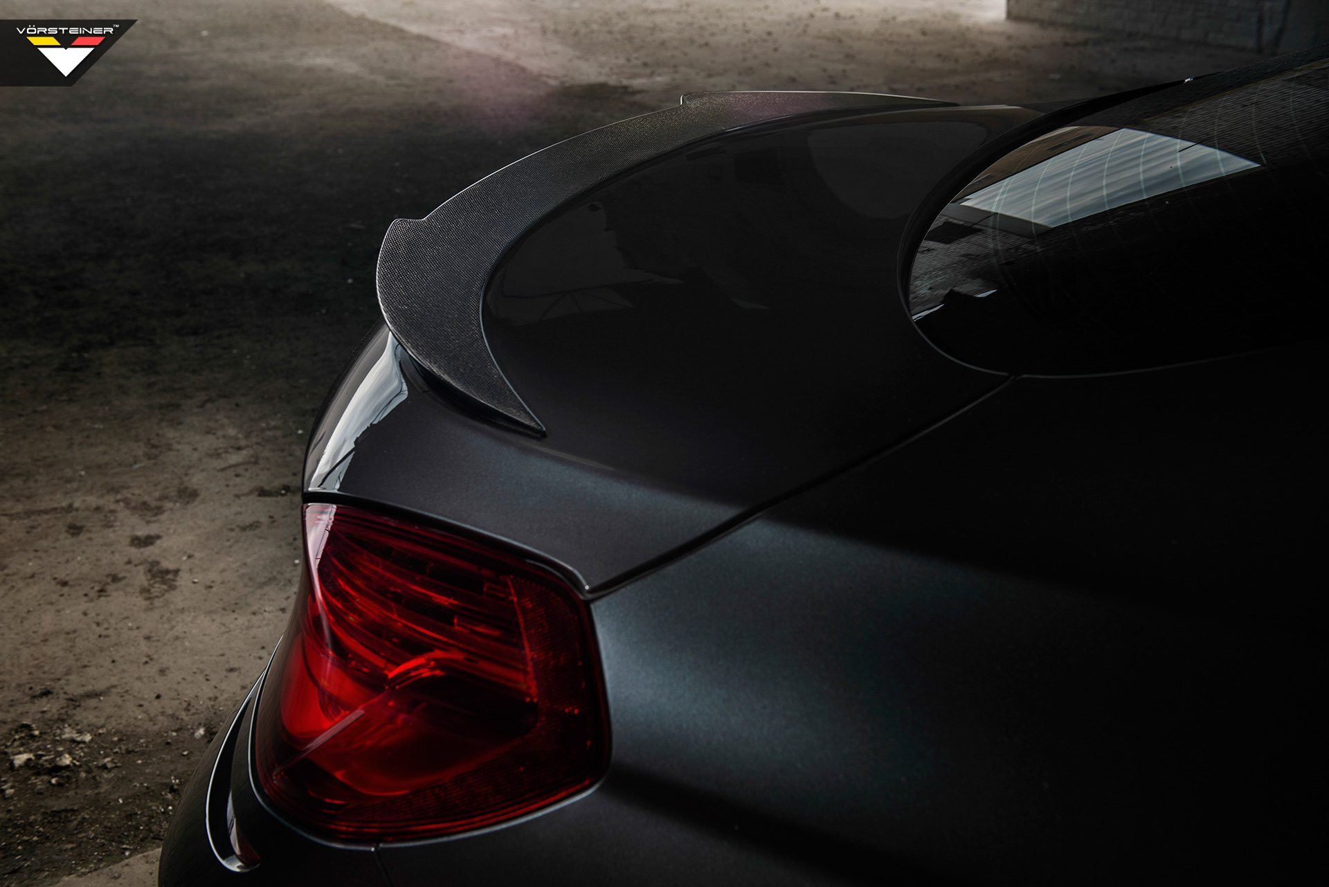 Matte Black BMW 6-Series Carbon Fiber Rear Lip Spoiler - Photo by Strasse Forged