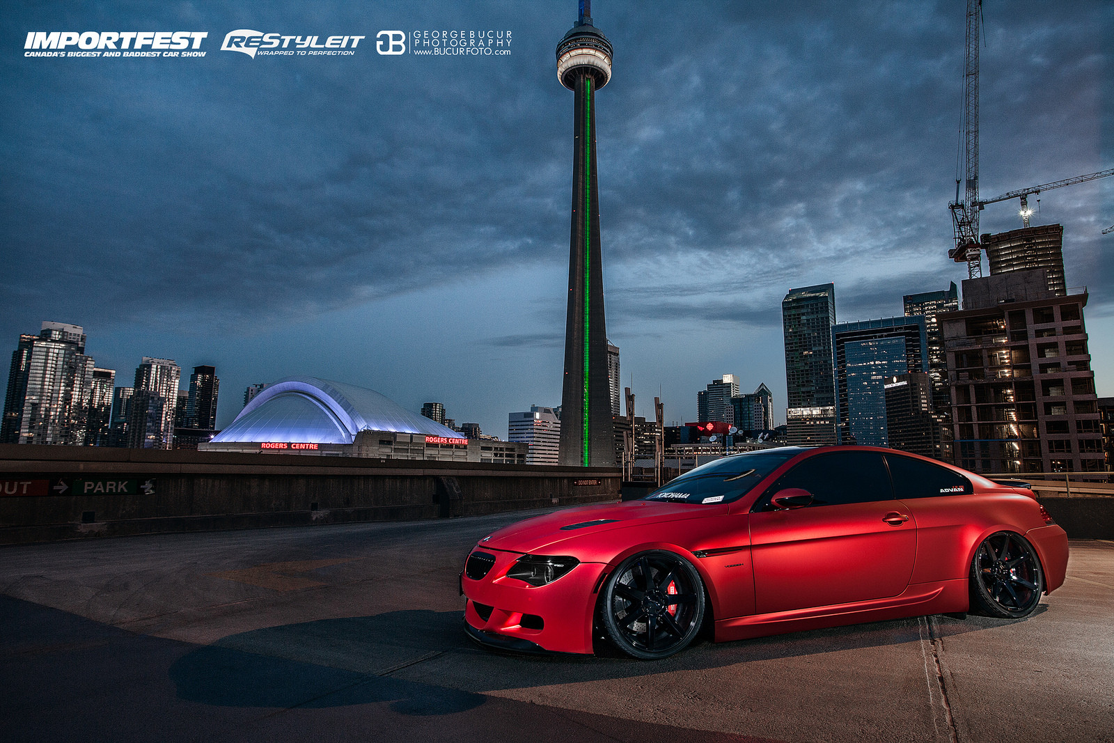 Red Matte BMW 6-Series with Aftermarket Front Lip - Photo by ONEighty NYC