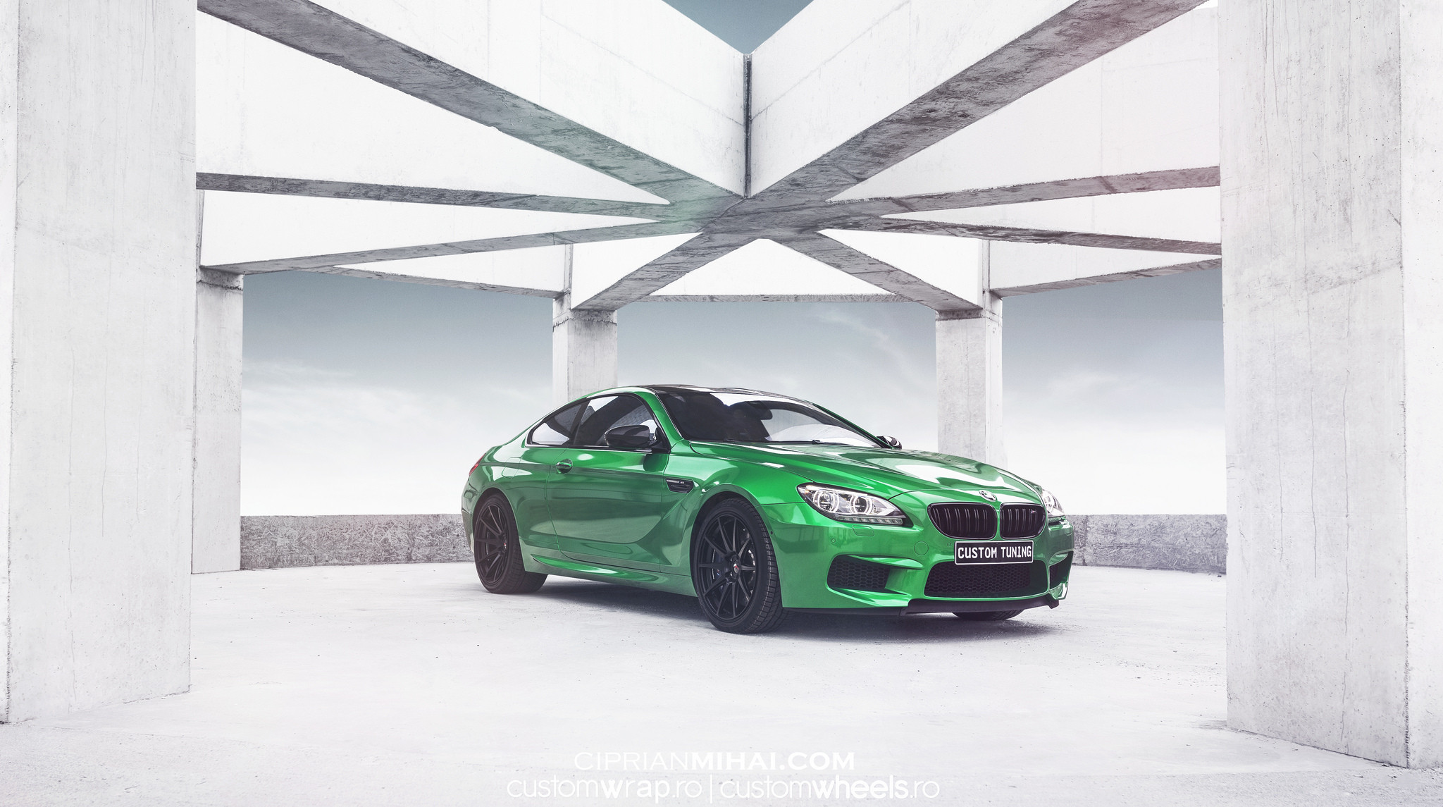 Custom Green BMW 6-Series Side Skirts  - Photo by Ciprian Mihai