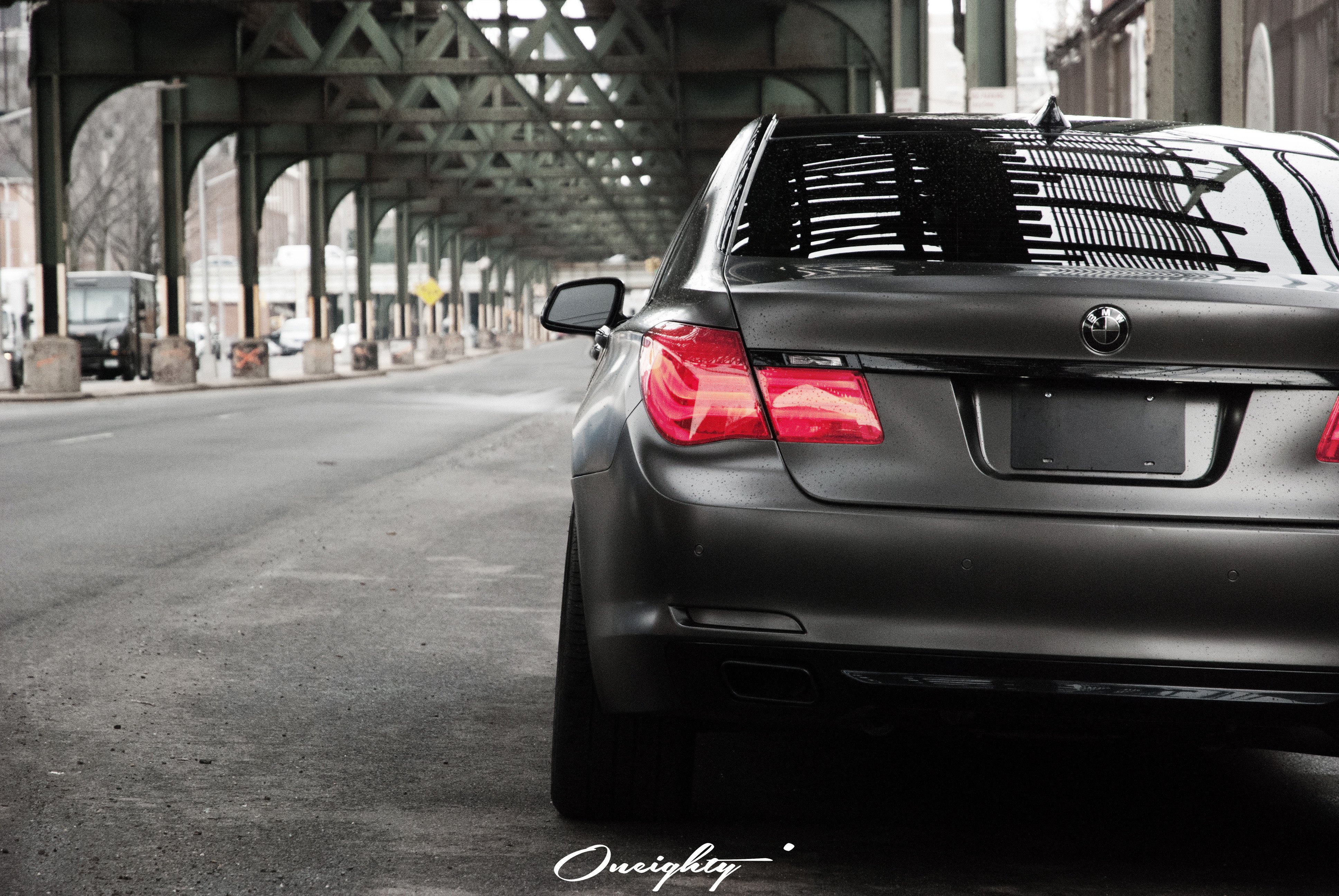 Gray BMW 7-Series with Red LED Taillights - Photo by ONEighty NYC