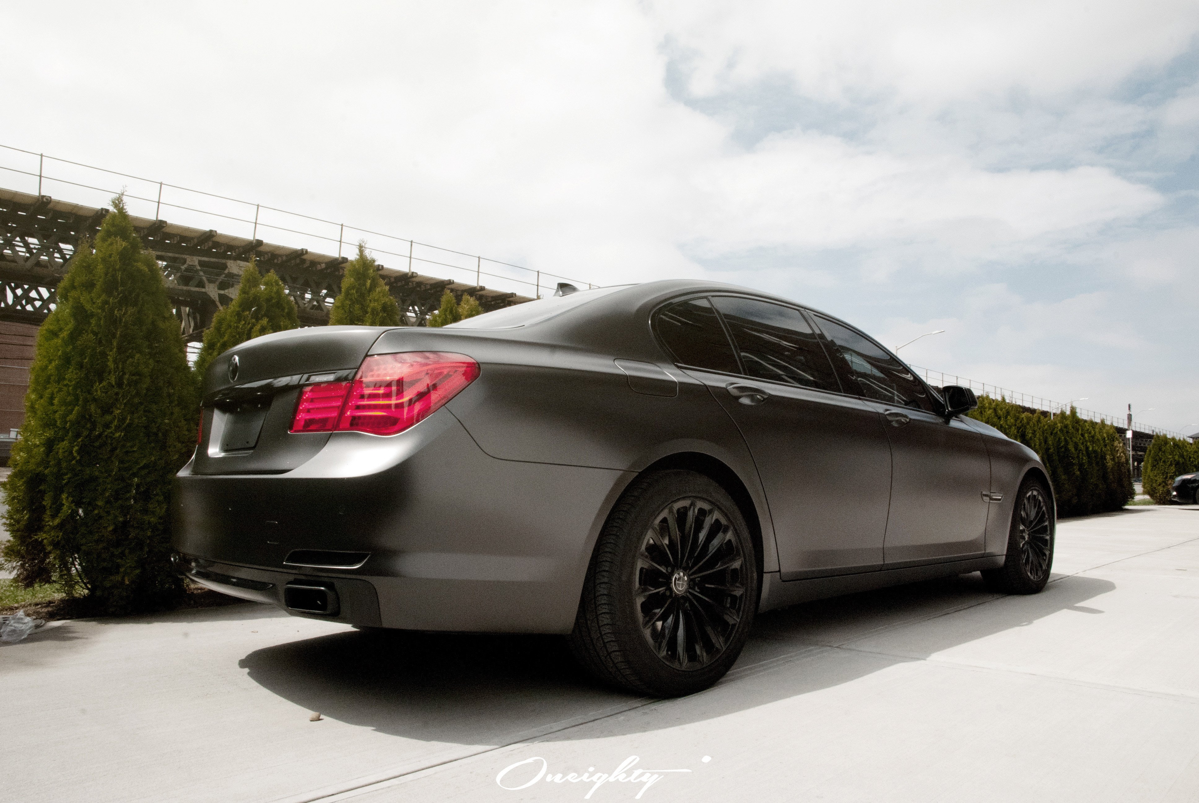 Custom Gray BMW 7-Series Side Skirts - Photo by ONEighty NYC