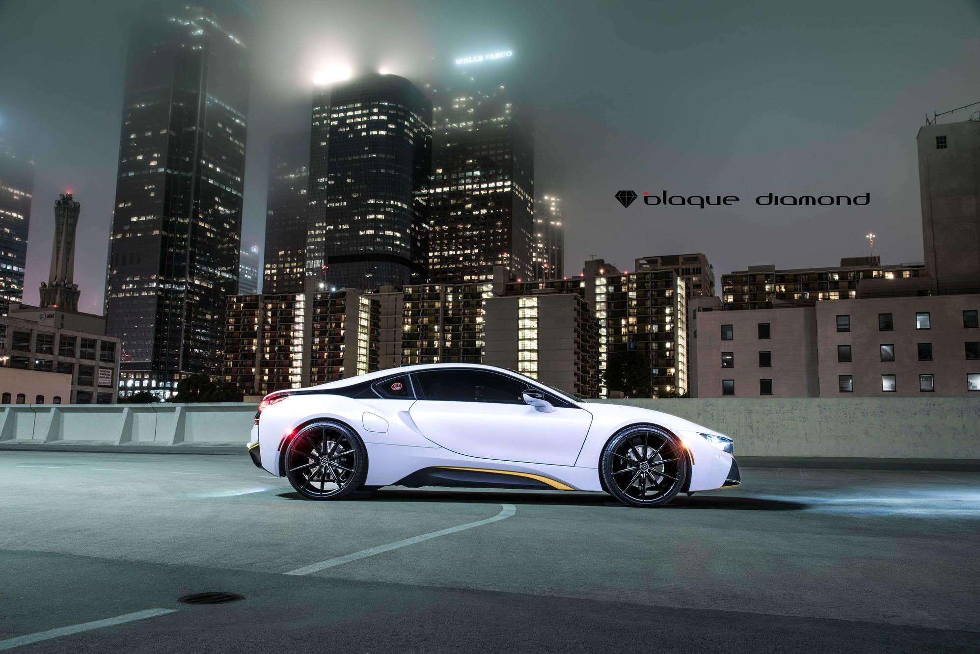 Aftermarket Side Skirts on White BMW i8 - Photo by Blaque Diamond