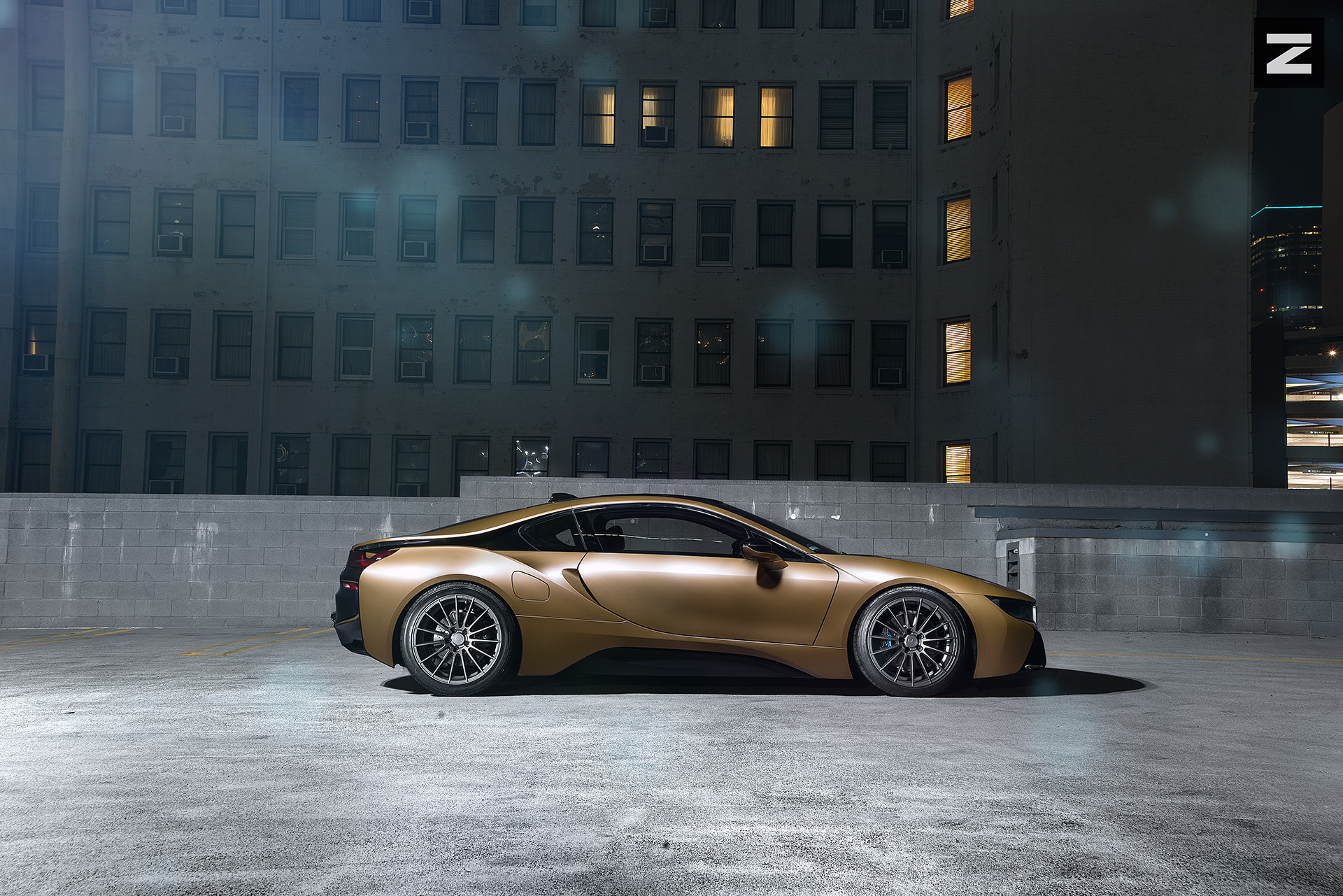 Custom Bronze BMW i8 Side Skirts - Photo by Zito Wheels