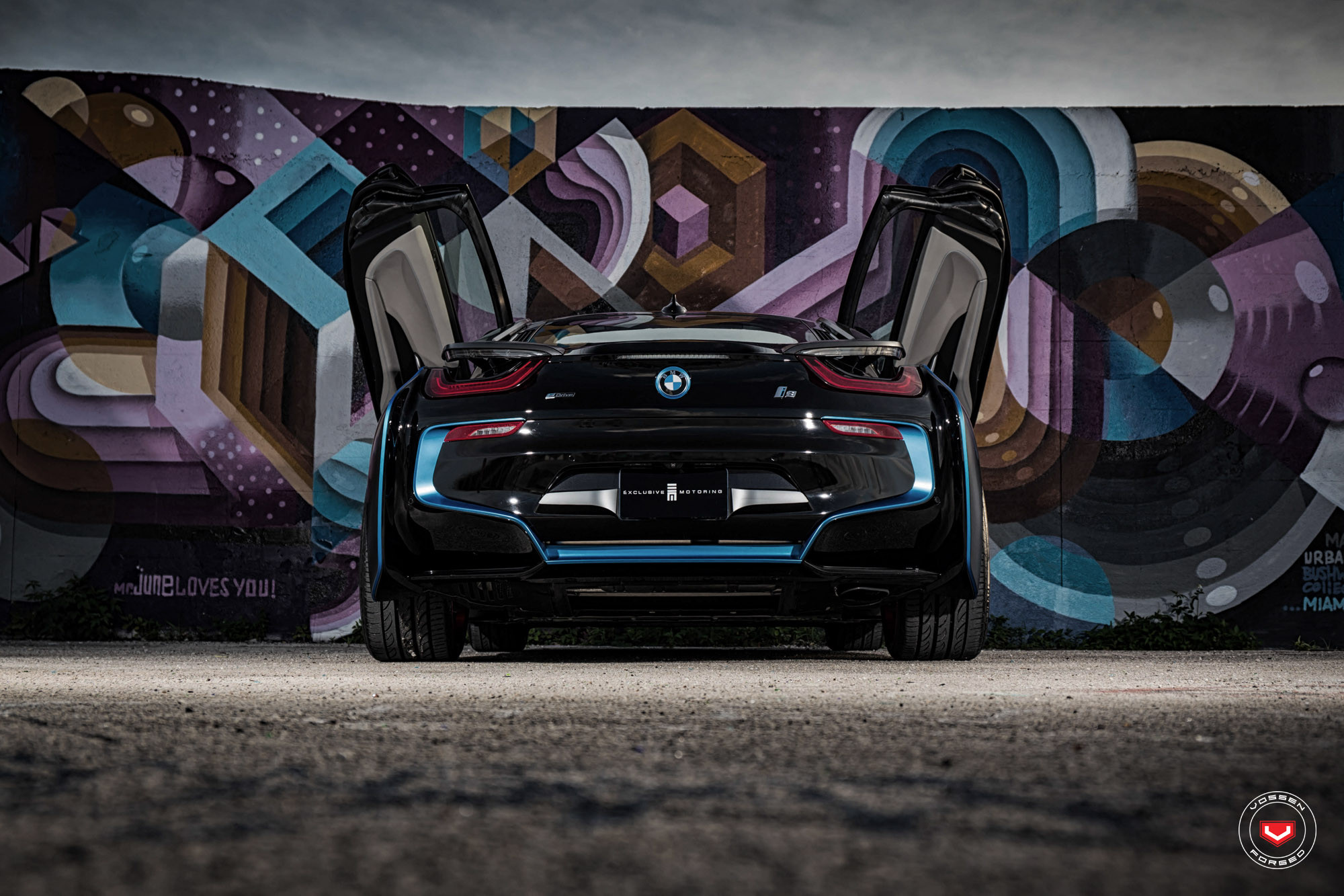 BMW i8 Hybrid Rear View - Photo by Vossen