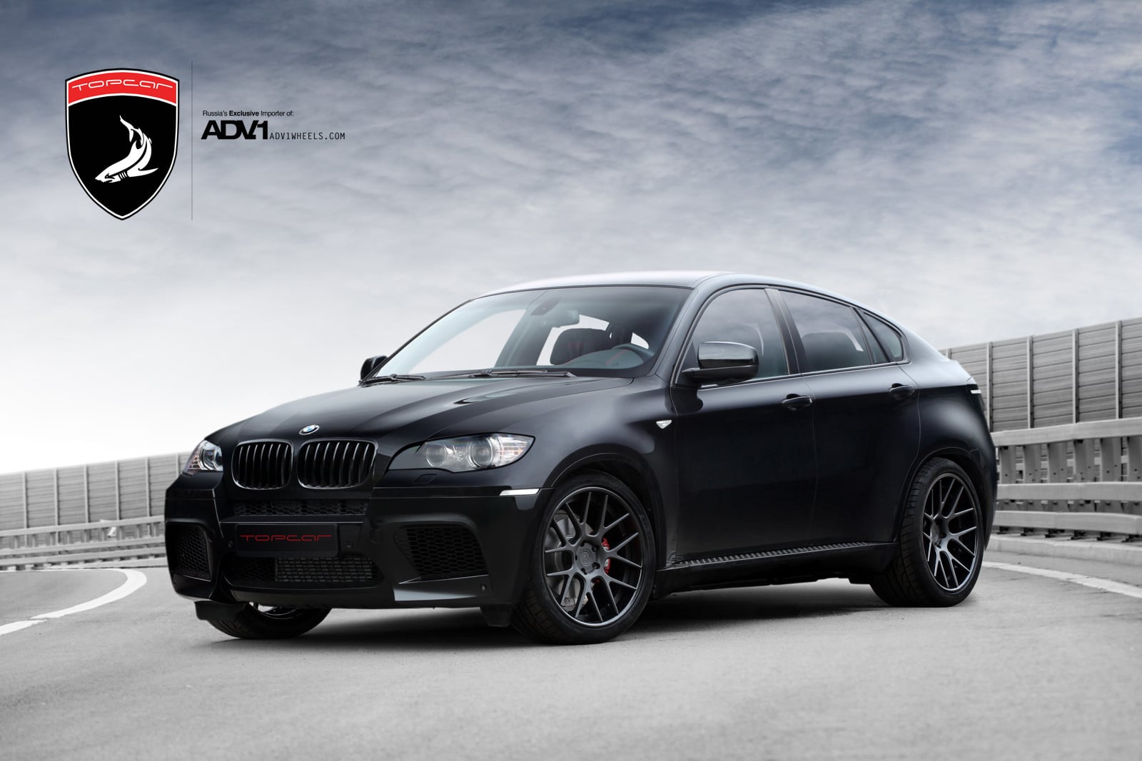 Matte Black BMW X6 with Dark Smoke Headlights - Photo by ADV.1