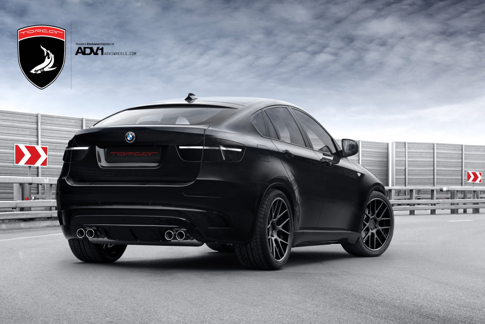 Custom Dark Smoke Taillights on BMW X6 - Photo by ADV.1