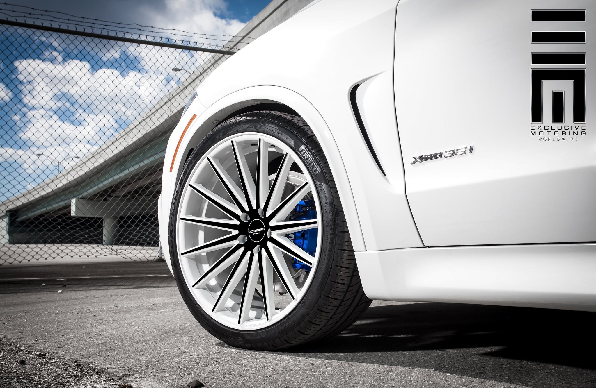 Vossen Wheels wrapped in Pirelli Tires adorning BMW X5 - Photo by Exclusive Motoring
