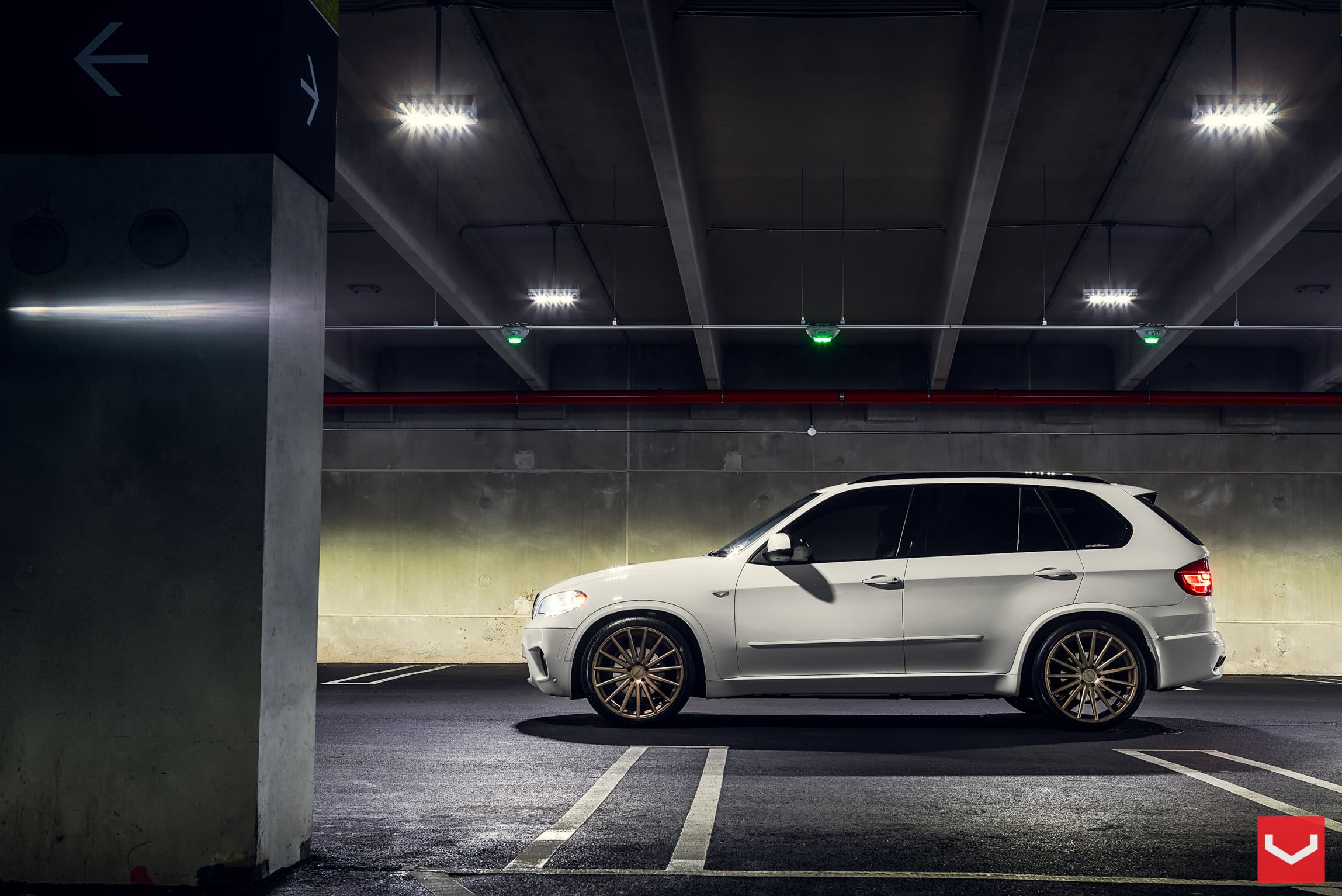 Bronze VFS Series Vossen Wheels on White BMW X5 - Photo by Vossen