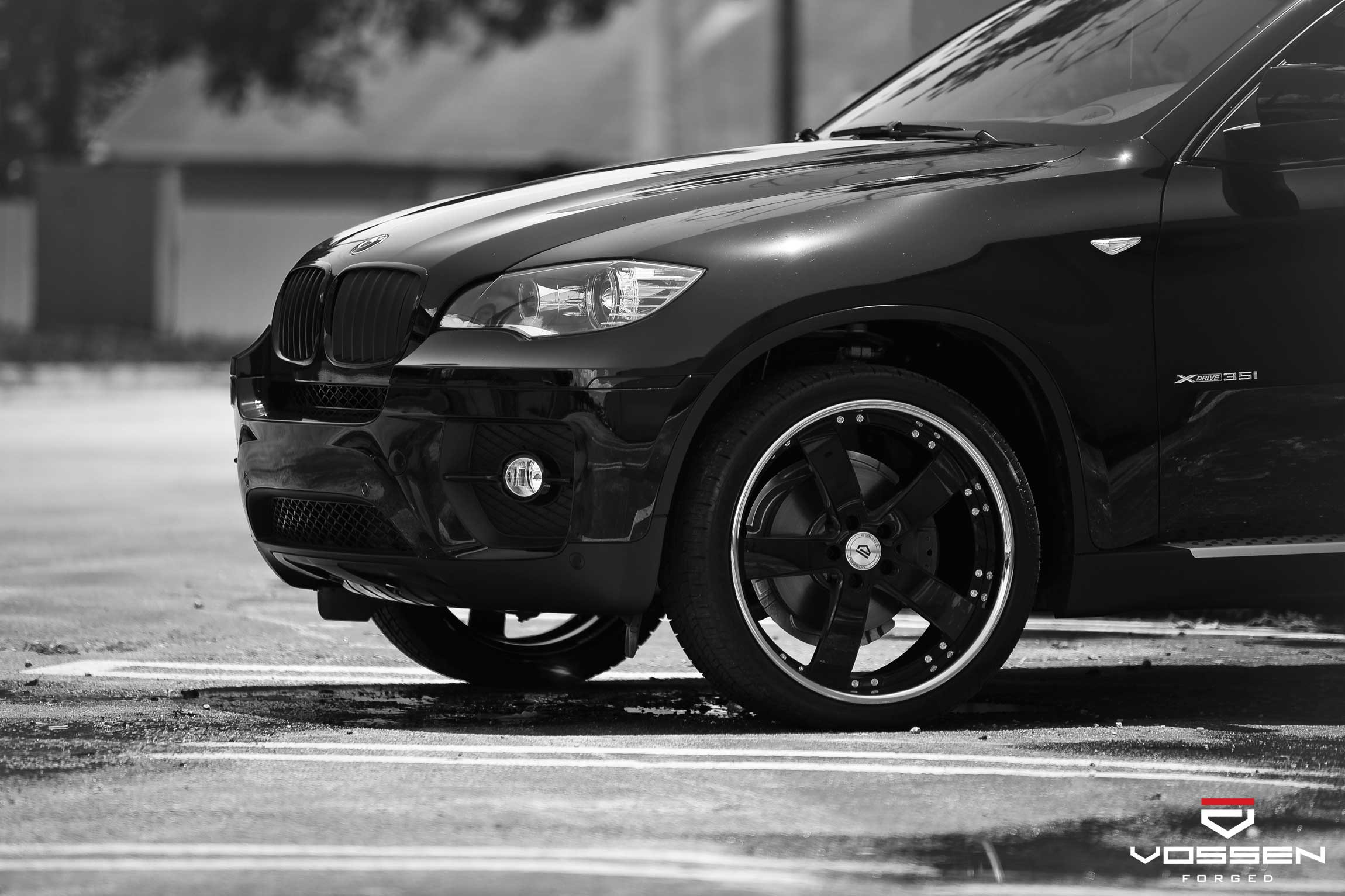 Black BMW X6 with Custom Forged Vossen Wheels - Photo by Vossen