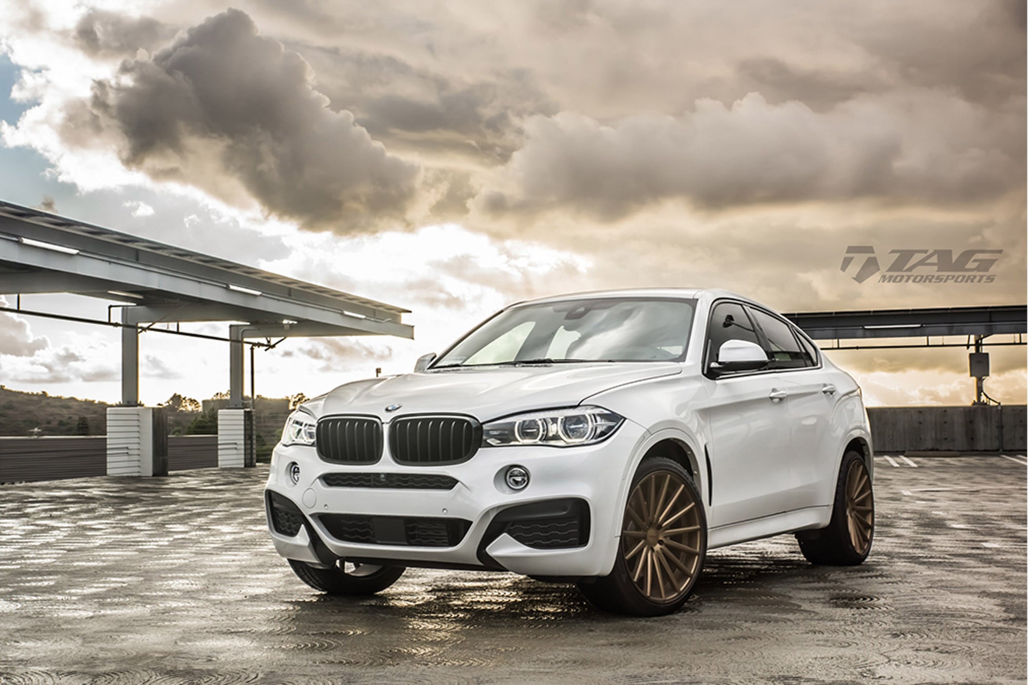 White BMW X6 on Bronze Vossen Wheels - Photo by Vossen