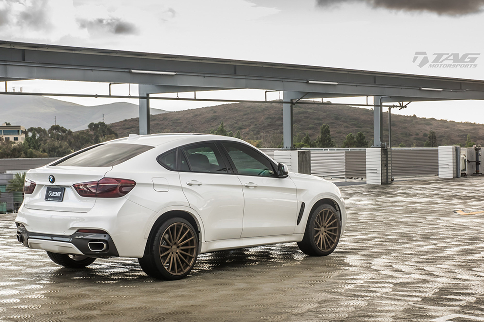 White BMW X6 on Bronze Rims - Photo by Vossen