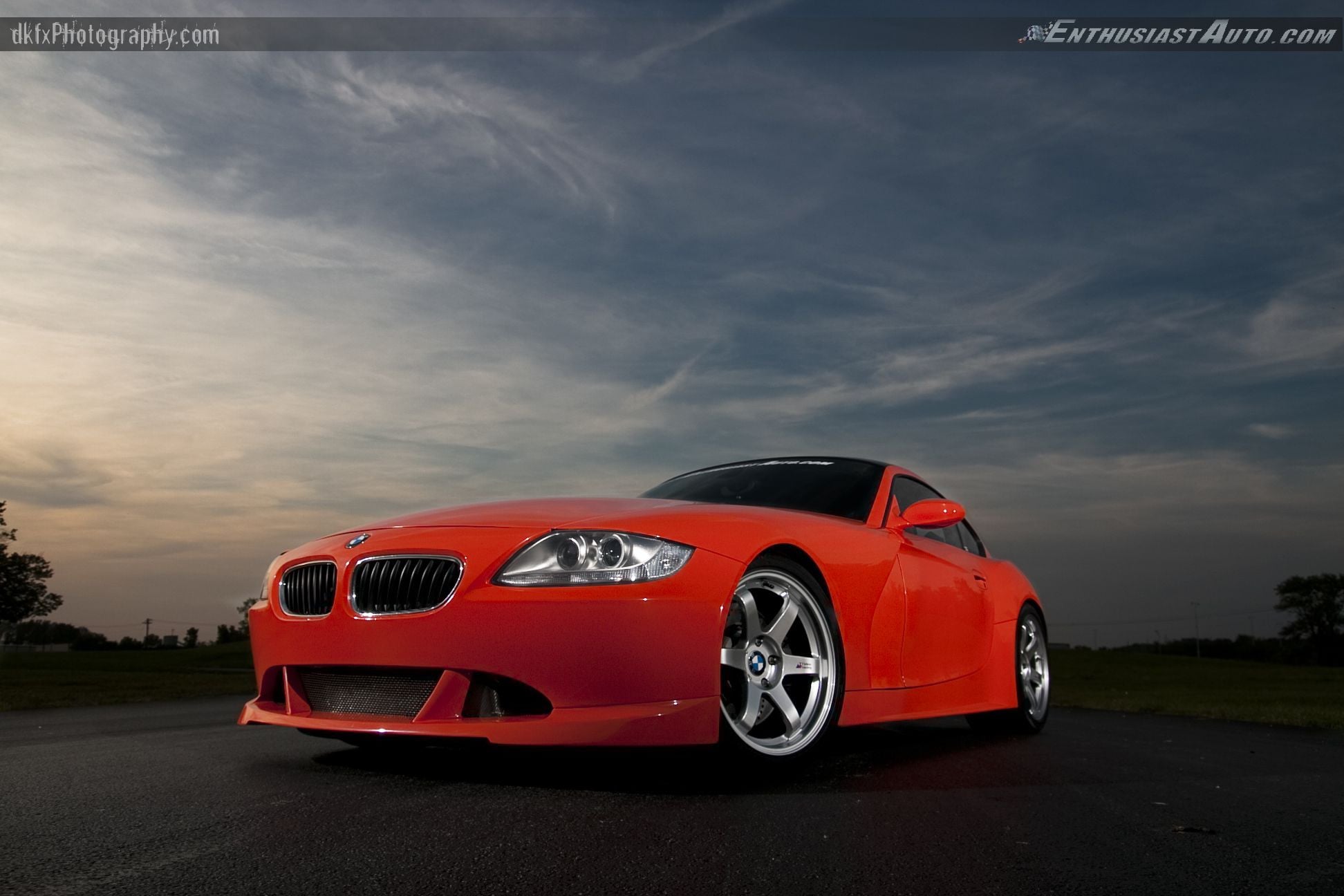 Crystal Clear Headlights on Red BMW Z4 - Photo by dan kinzie