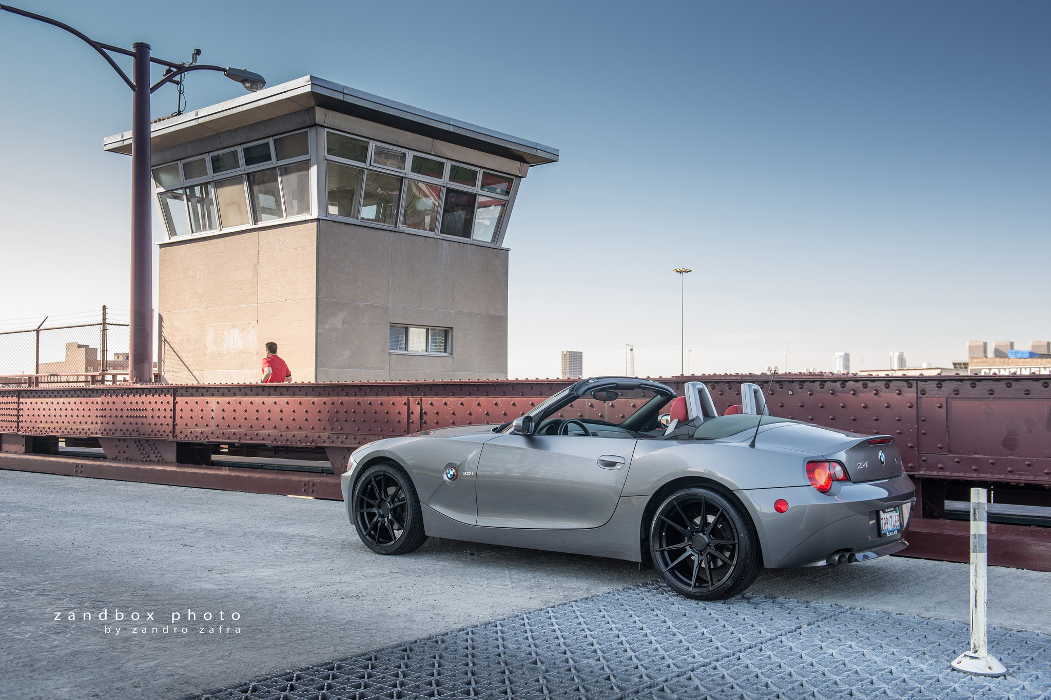 Gray Convertible BMW Z4 with Red LED Taillights  - Photo by zandbox