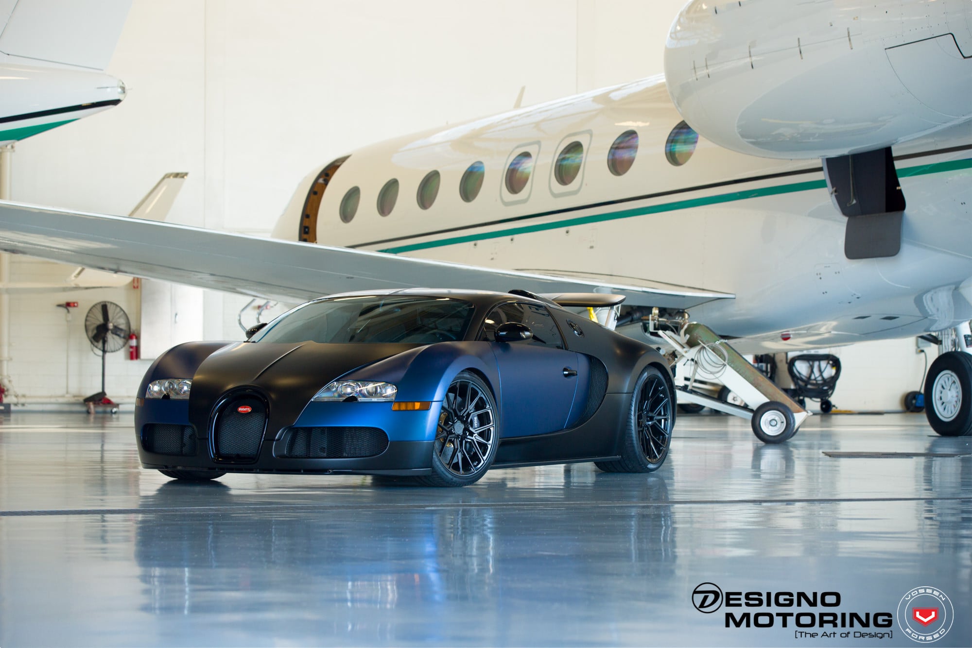 Custom Dark Blue Bugatti Veyron Side Scoops - Photo by Vossen