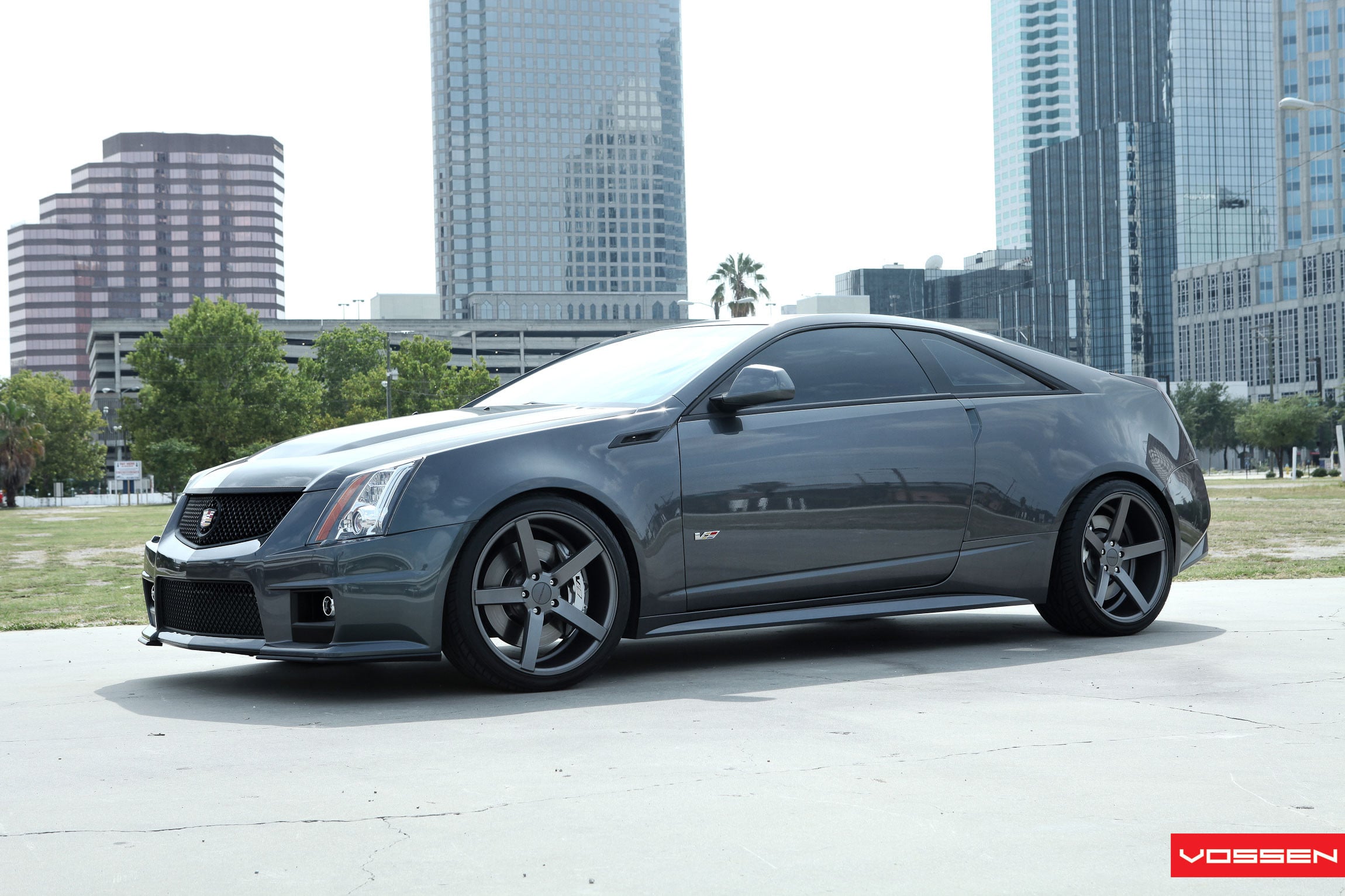 Custom Side Skirts on Cadillac CTS - Photo by Vossen