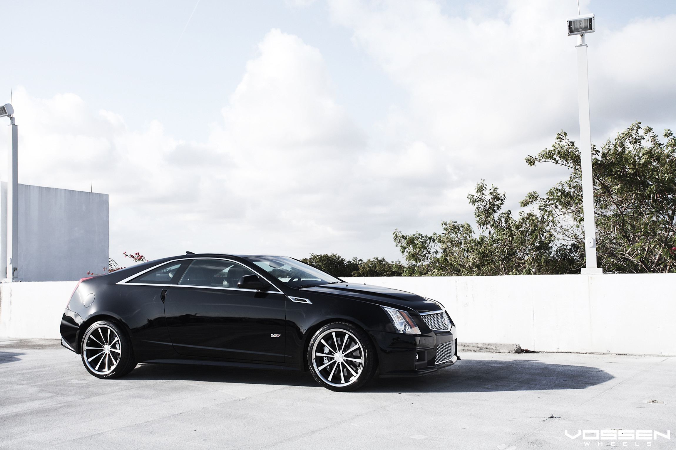 Chrome Side Vents on Black Cadillac CTS - Photo by Vossen