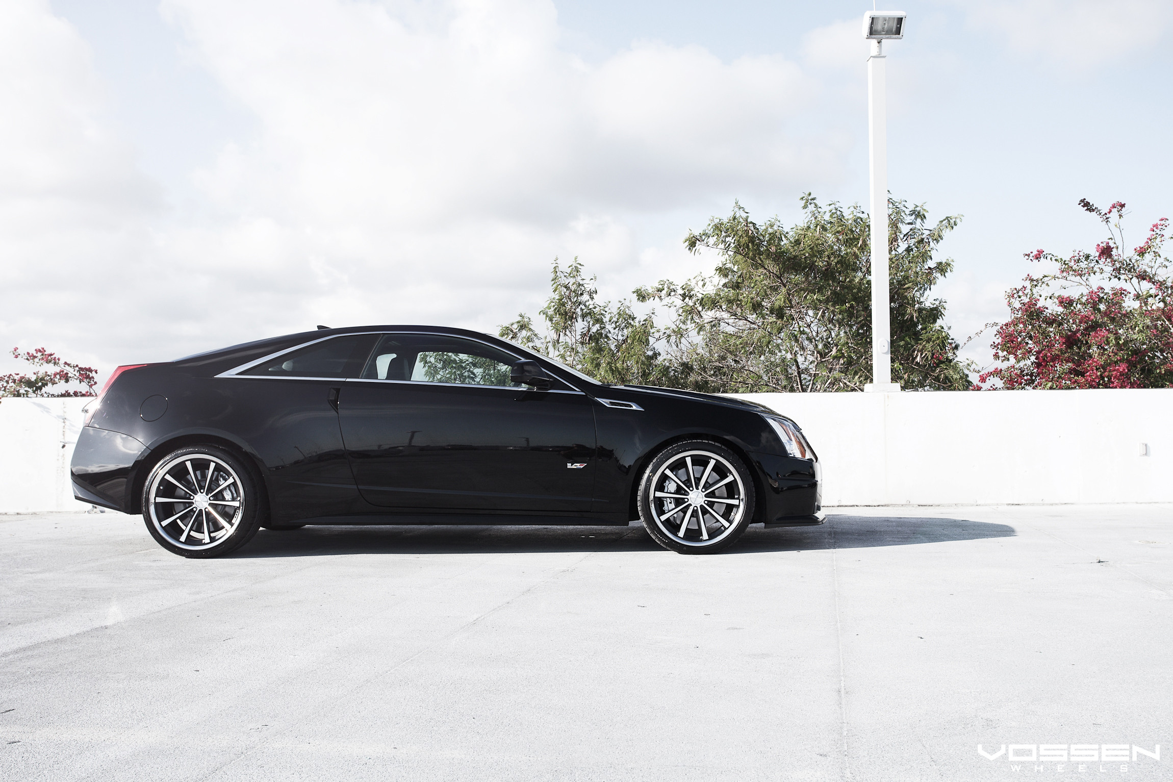 Black Cadillac CTS with Custom Vossen Wheels - Photo by Vossen