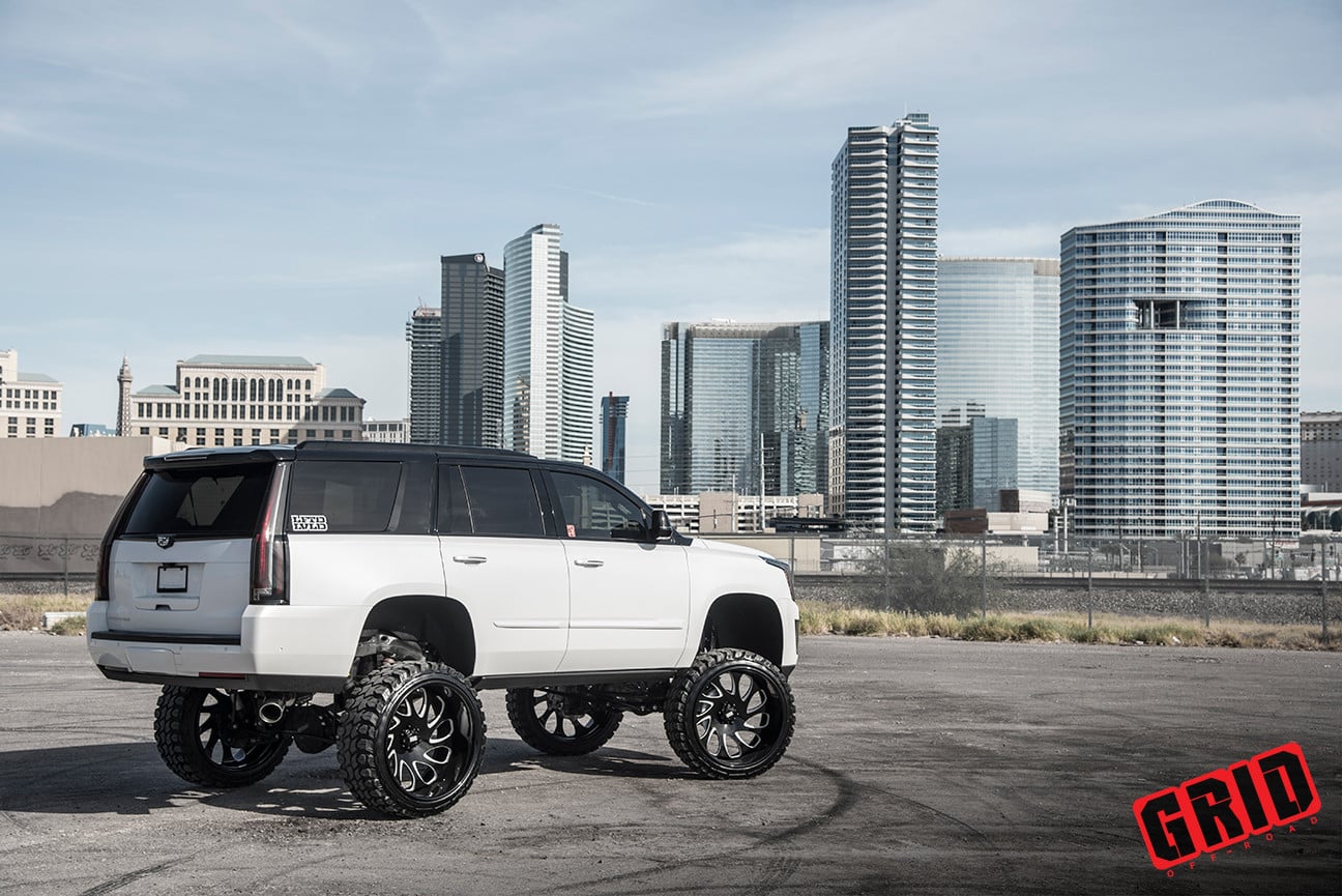 Cadillac Escalade With a Big Lift - Photo by Grid Off-road
