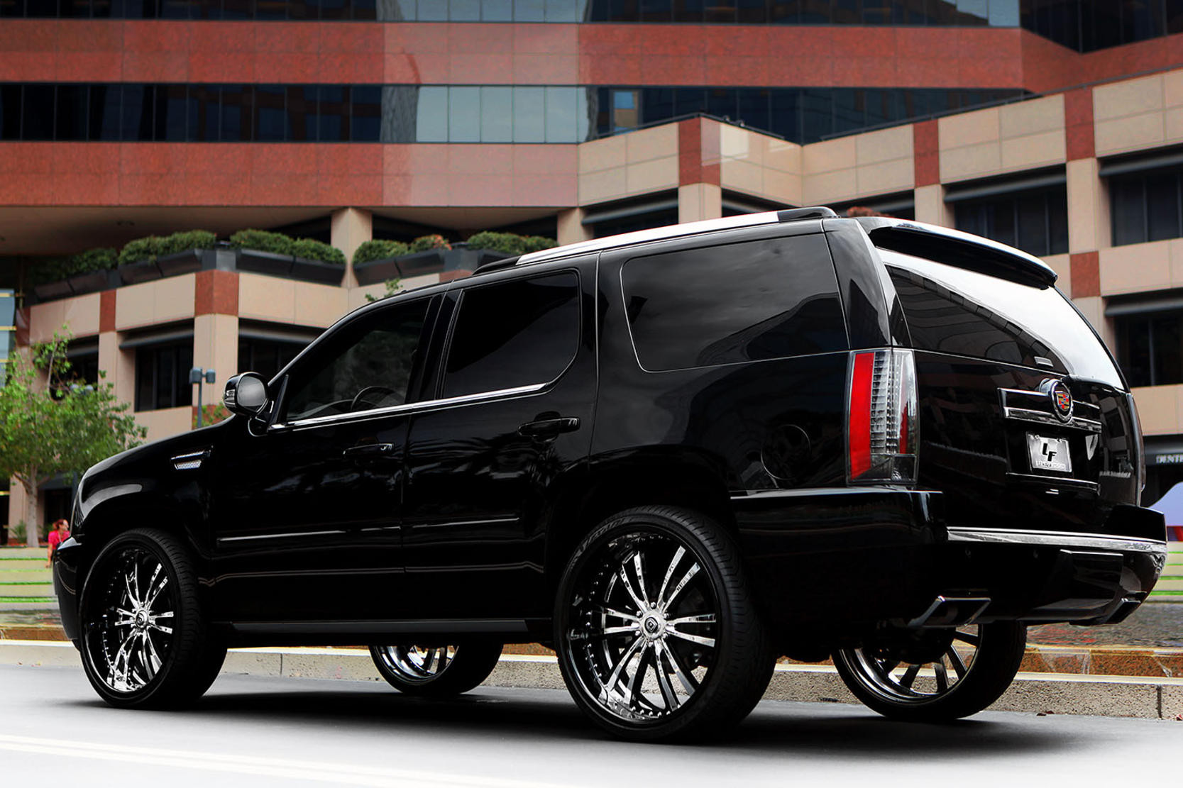 Cadillac Escalade with Aftermarket LED Taillights - Photo by Lexani