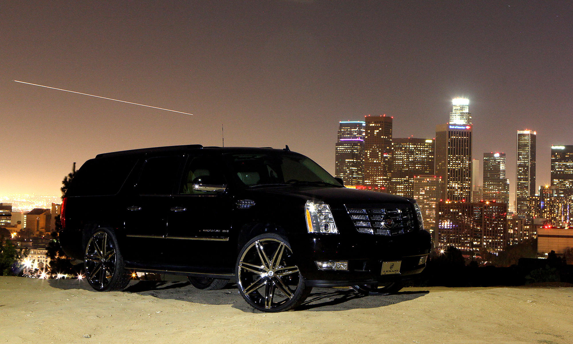 Chrome Johnson Series Lexani Rims on Cadillac Escalade - Photo by Lexani