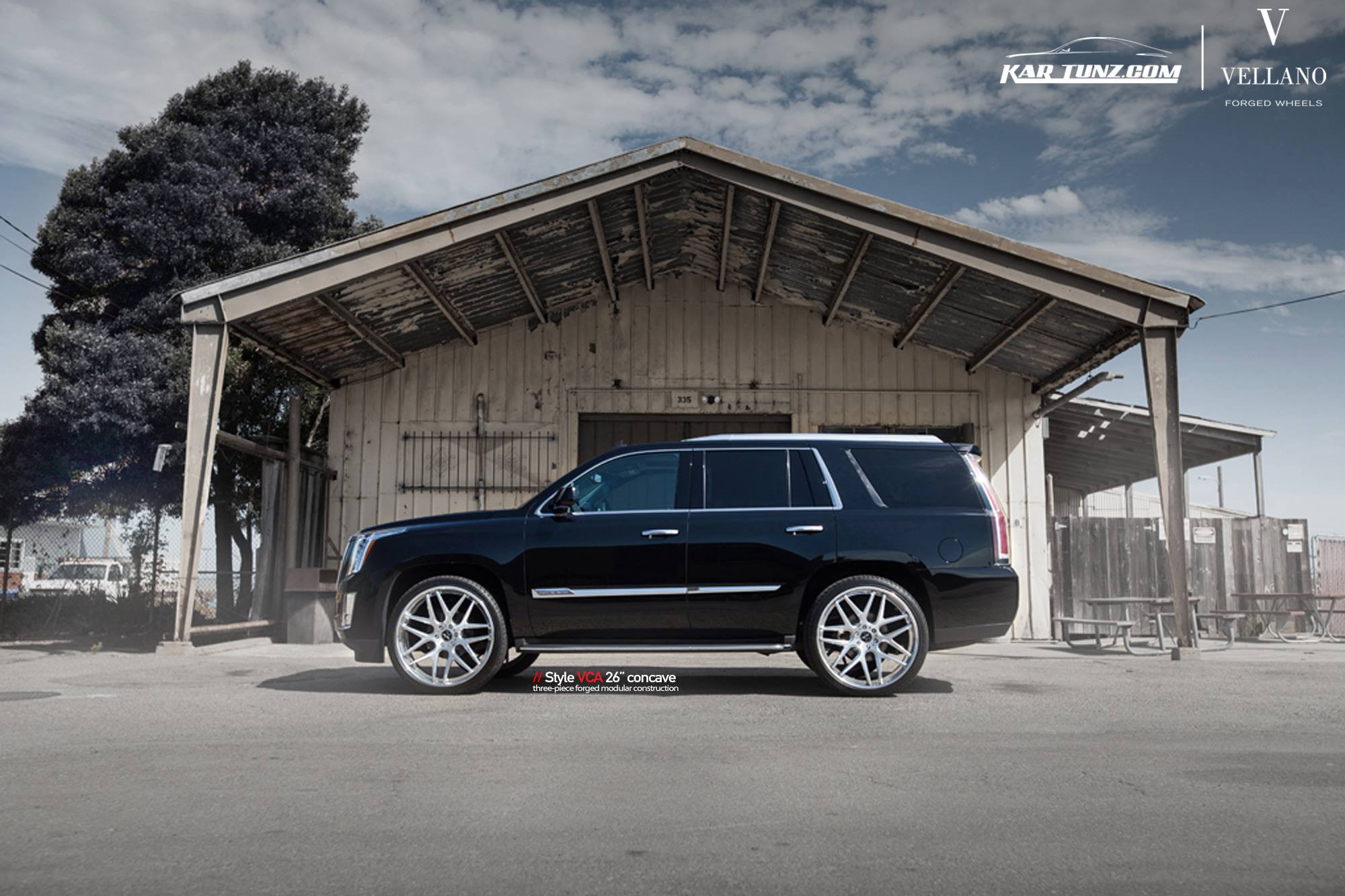 Escalade With low profile tires - Photo by Vellano