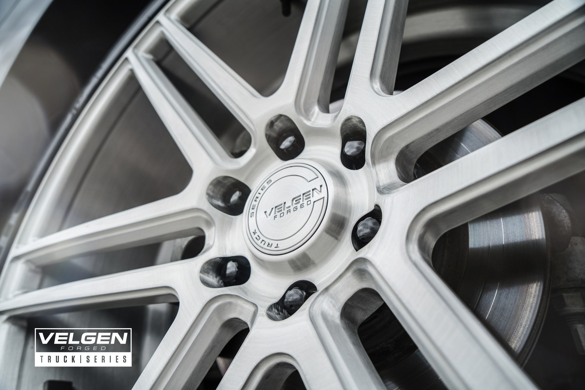 Velgen Forged Rims on Black Cadillac Escalade - Photo by Velgen