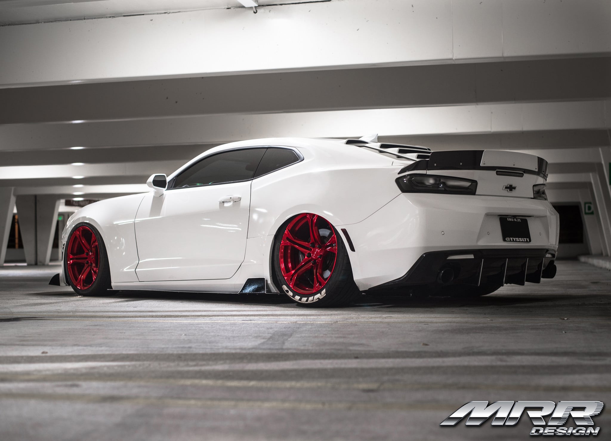 Nitto Tires on Custom White Chevy Camaro SS - Photo by MRR wheels
