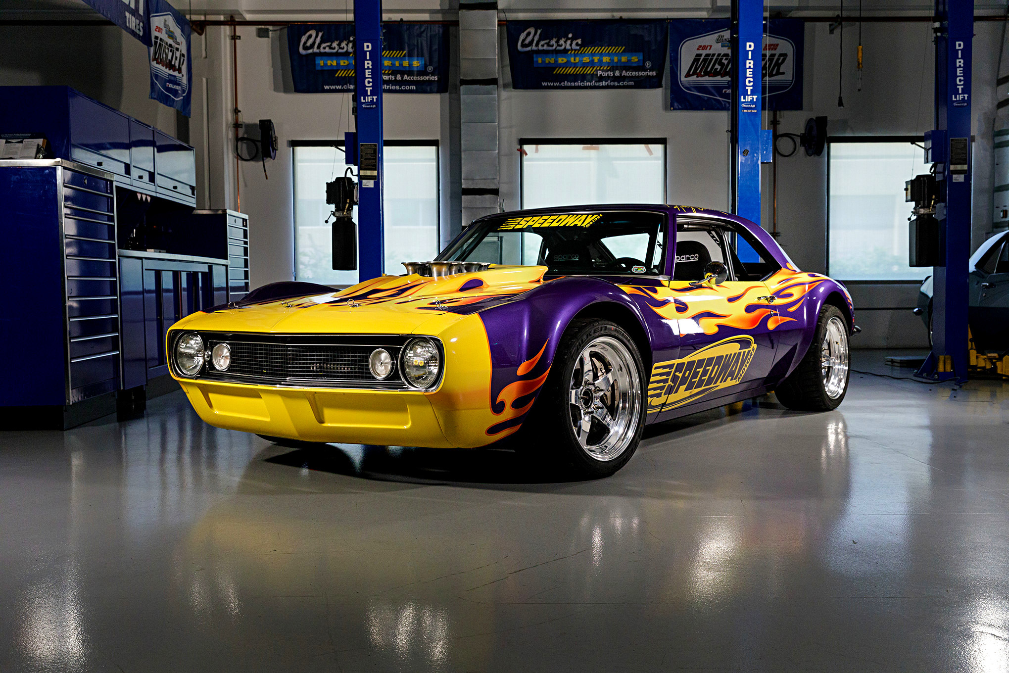 Custom Painted Chevy Camaro with Chrome Wheels - Photo by Robert McGaffin