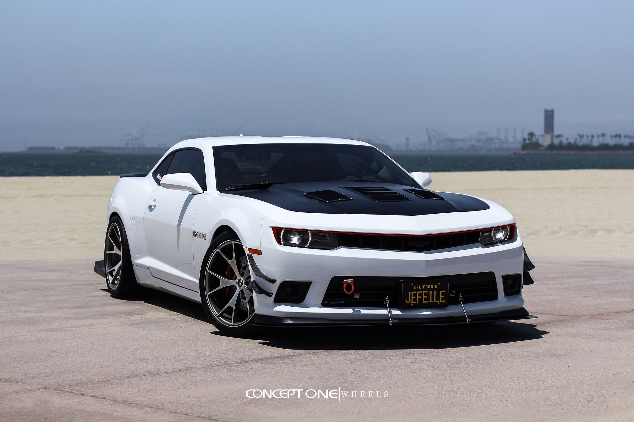Concept One Wheels on a White Camaro - Photo by Concept One