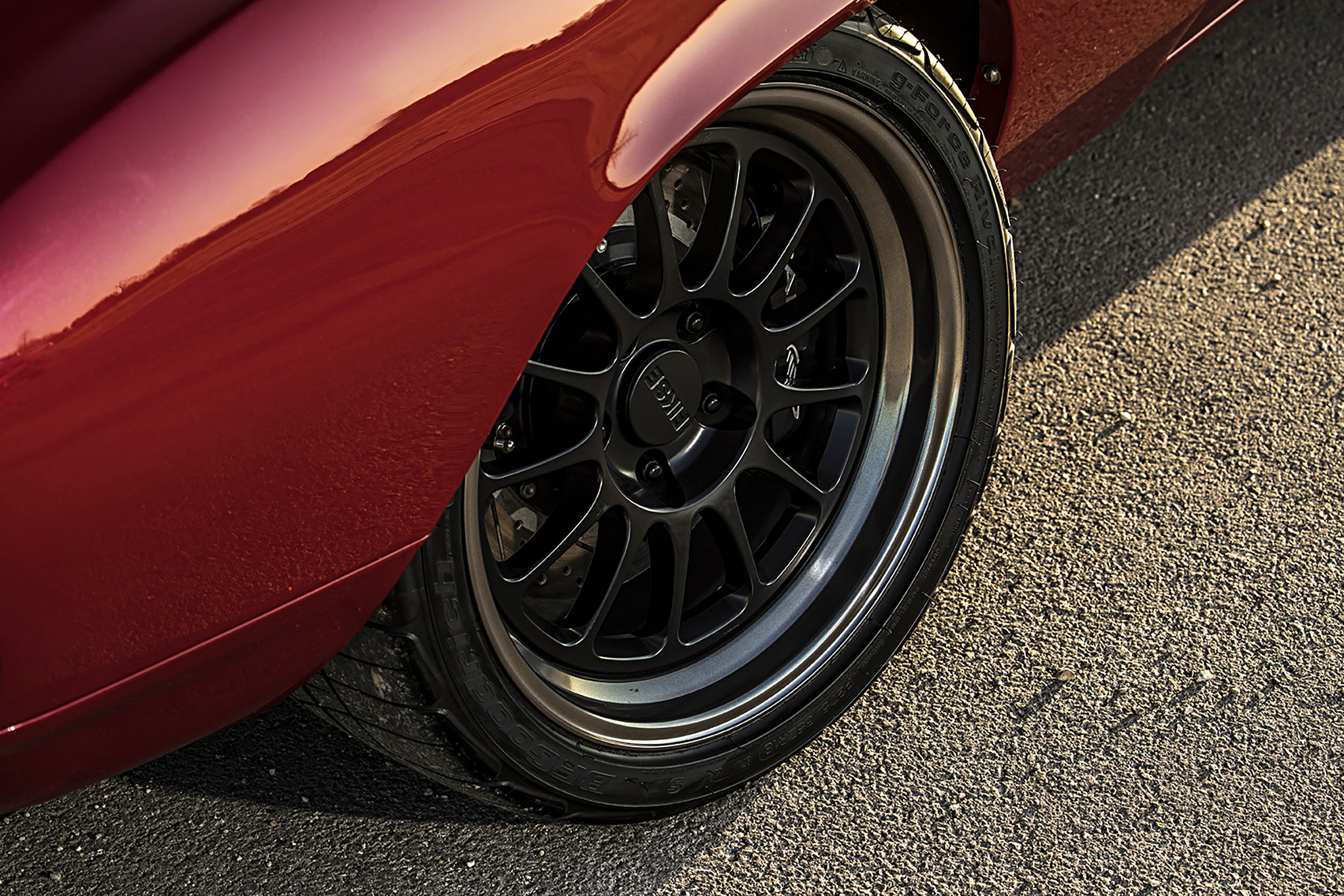 Gloss Black Fikse Wheels on Red Chevy Camaro - Photo by Stephen Kim