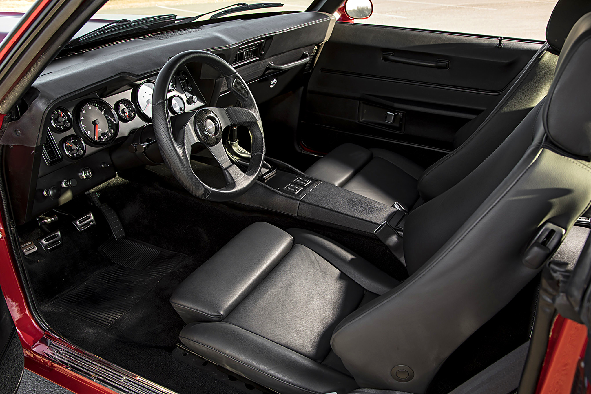 Custom Interior Kit in Red Chevy Camaro SS - Photo by Stephen Kim