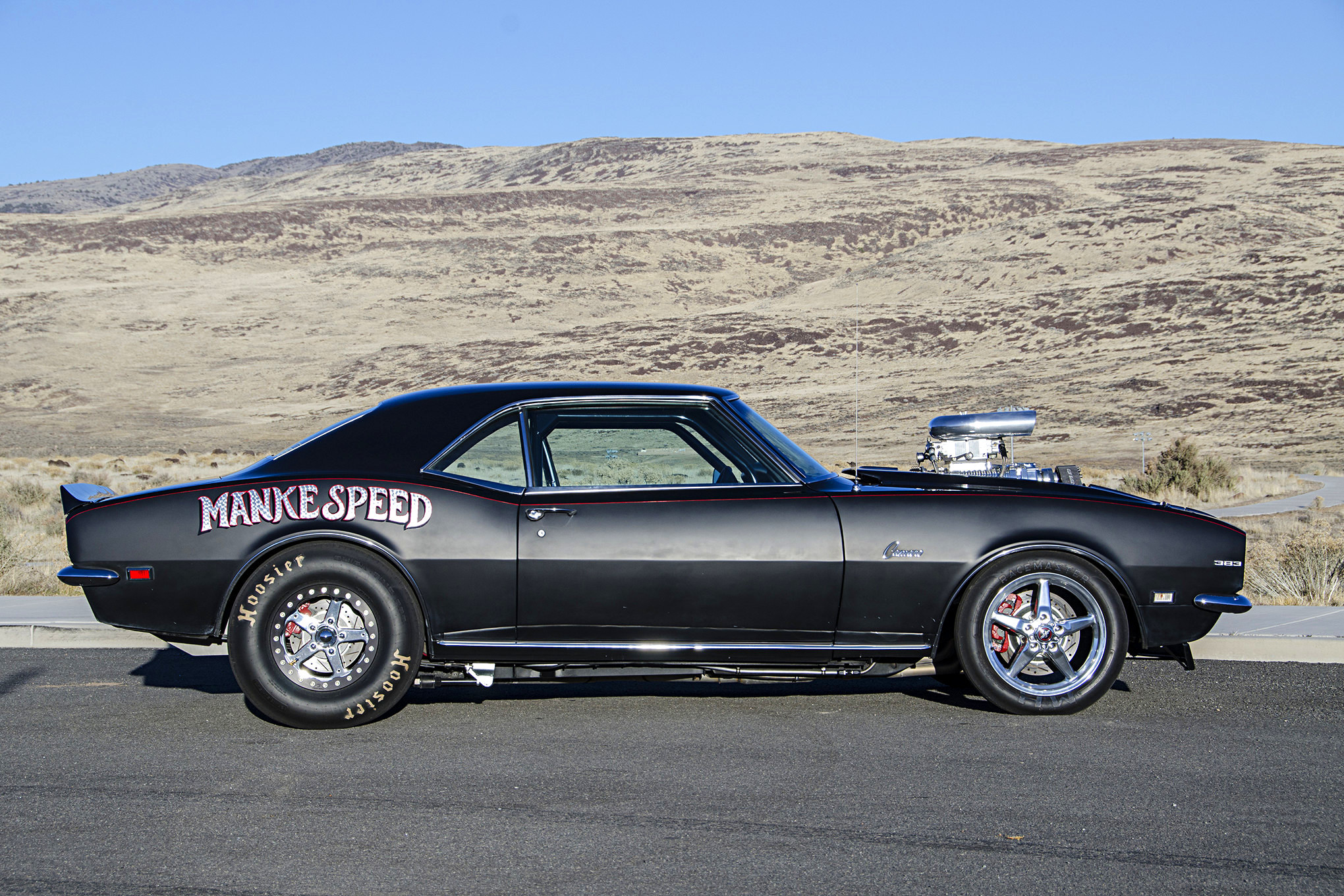 Custom Black Chevy Camaro 383 Side Skirts - Photo by Steve Temple