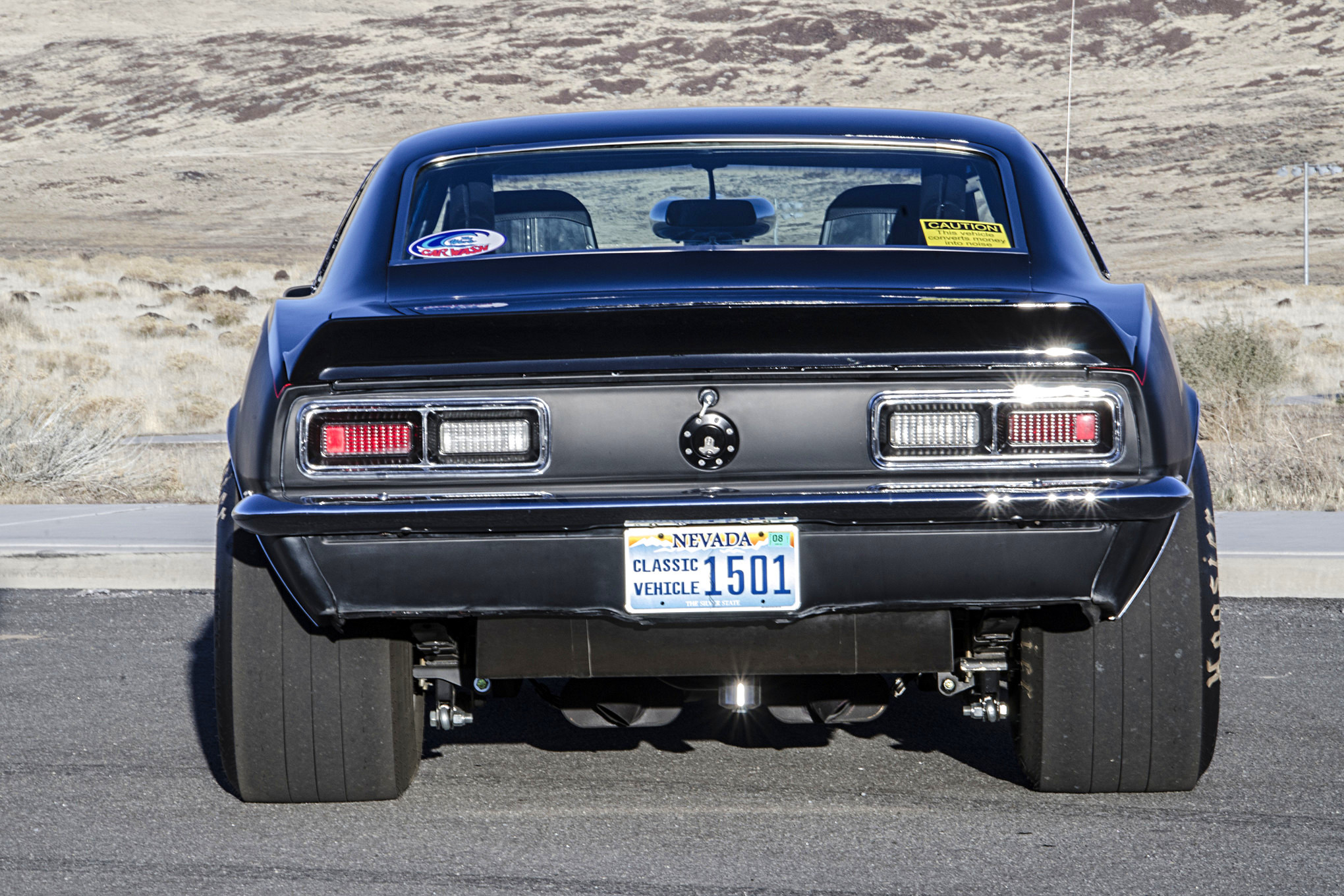 Aftermarket Rear Diffuser on Black Chevy Camaro 383 - Photo by Steve Temple