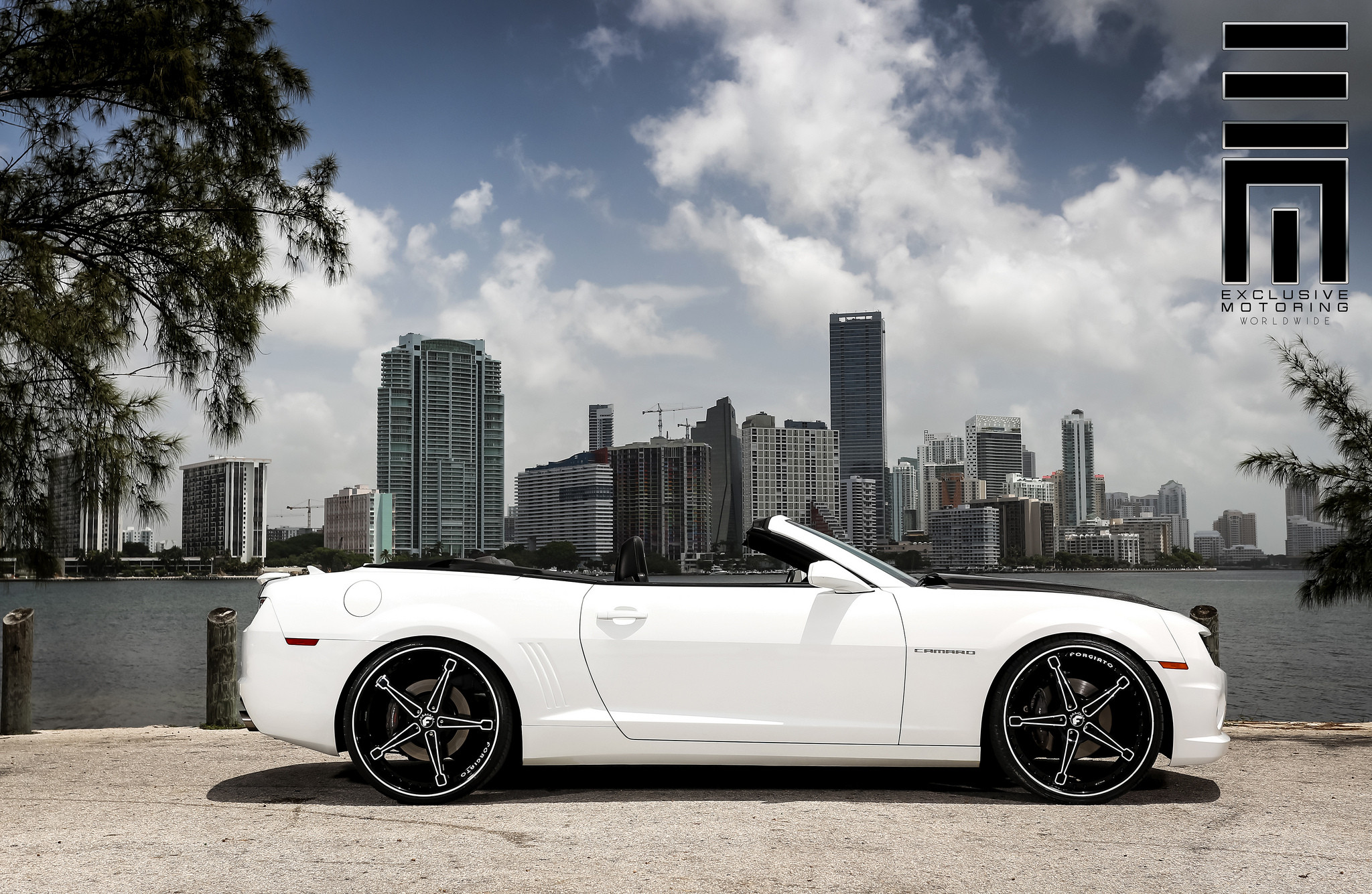 5 spoke contrasting Forgiato Wheels enhancing Chevy Camaro Convertible - Photo by Exclusive Motoring