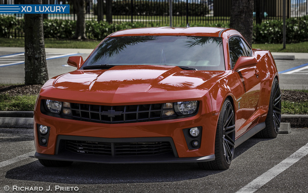 Chevy Camaro ZL1 Black Grille Logo - Photo by XO Luxury