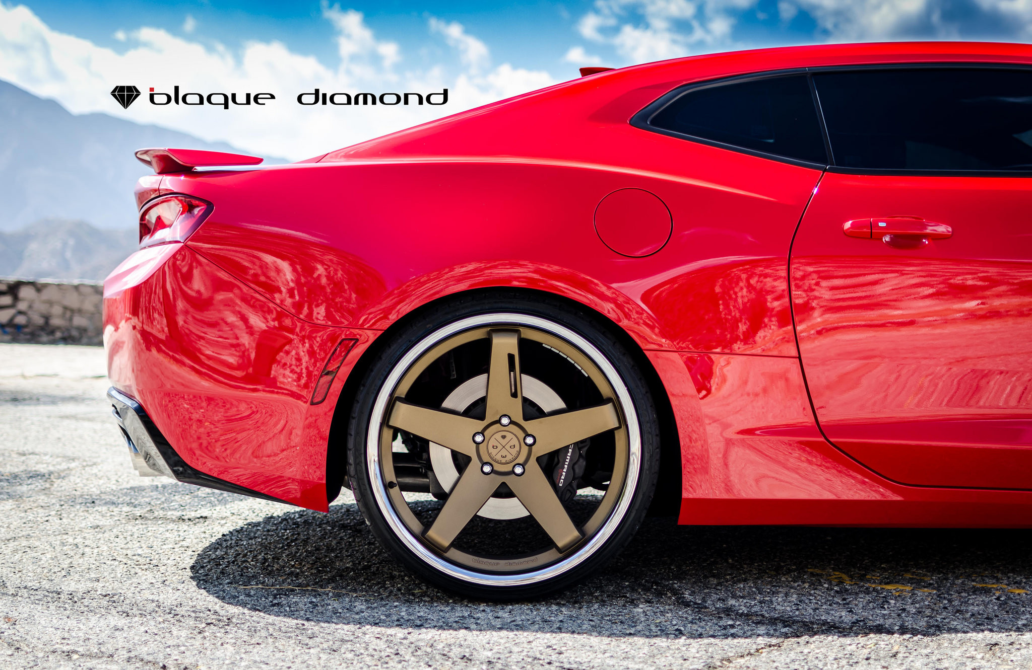 Custom Painted Black Diamond Rims on Chevy Camaro SS - Photo by Black Diamond