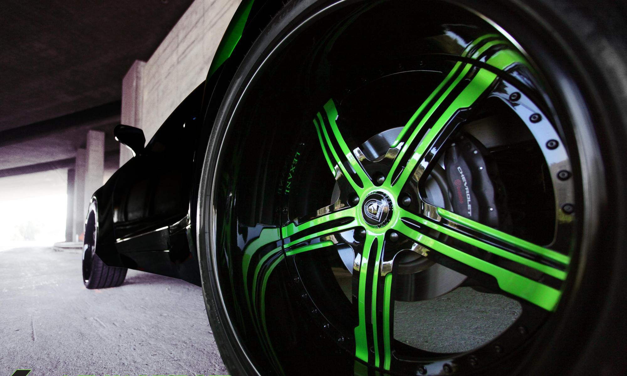 Color Matched Lexani Rims with Brembo Calipers on Chevy Camaro - Photo by Lexani