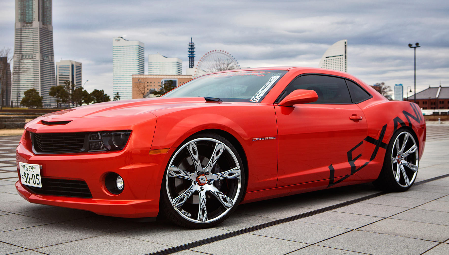 Red Chevy Camaro SS on Custom LZ-Deco Lexani Rims - Photo by Lexani