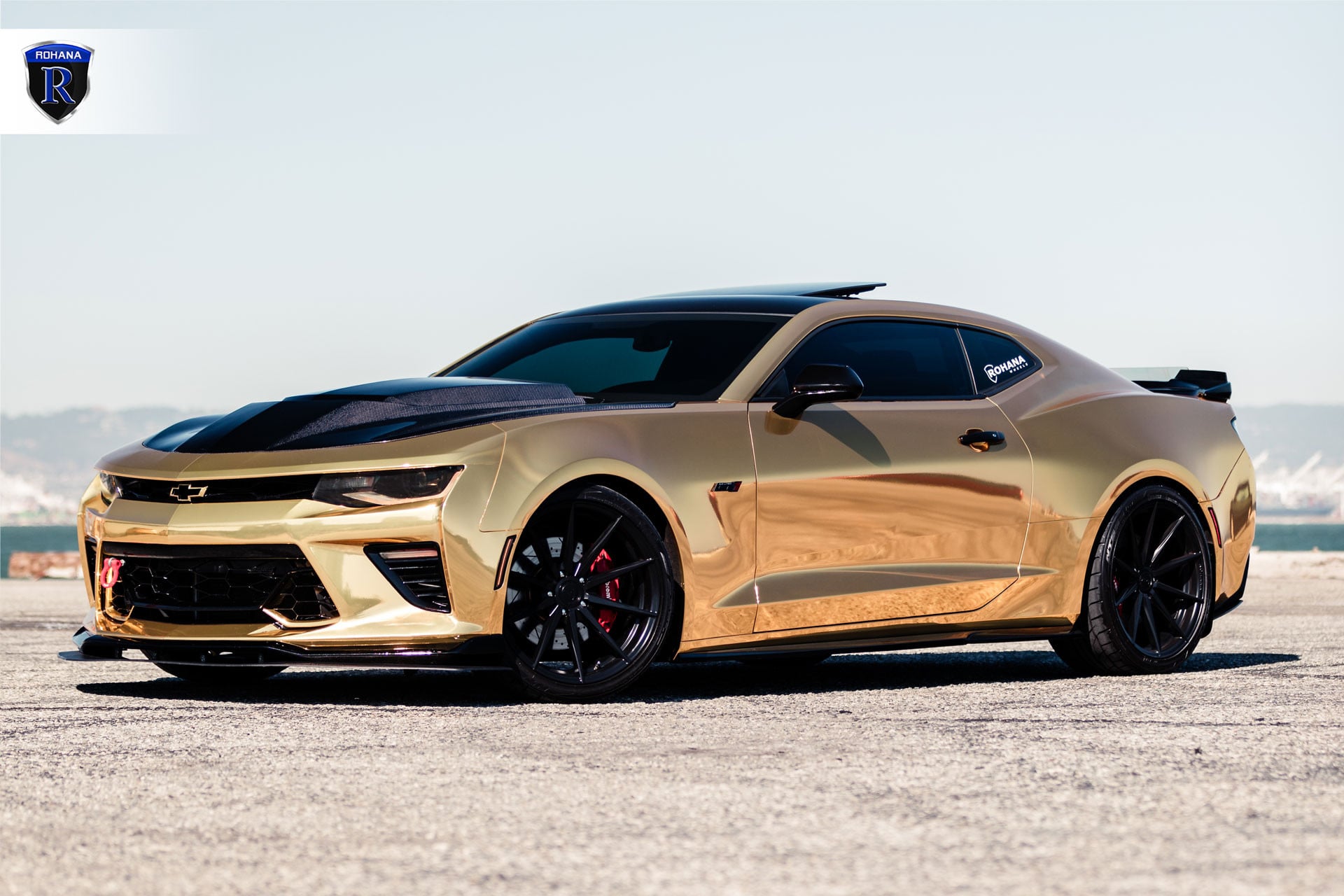 Matte Black Rohana Wheels with Brembo Brakes on Chevy Camaro - Photo by Rohana