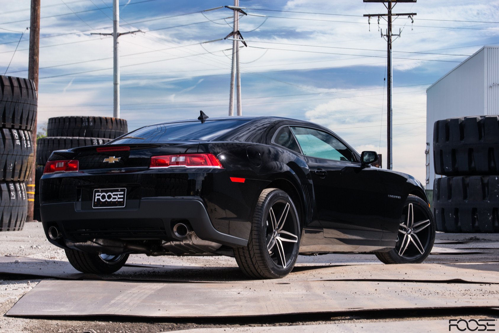 Black Chevy Camaro on Foose Design Stallion Wheels - Photo by Foose