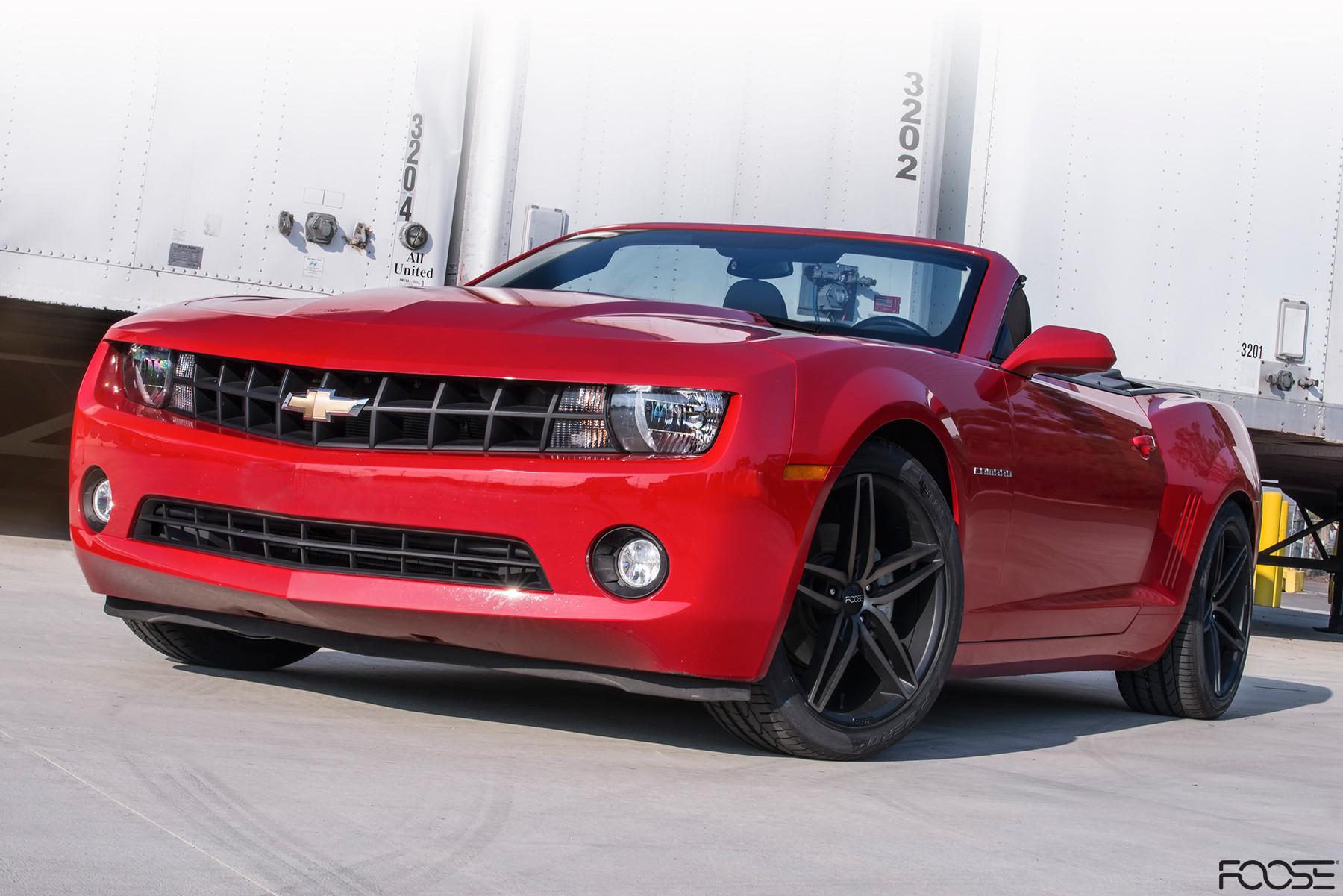 Convertible Chevy Camaro on Stallion Series Foose Design Rims - Photo by Foose