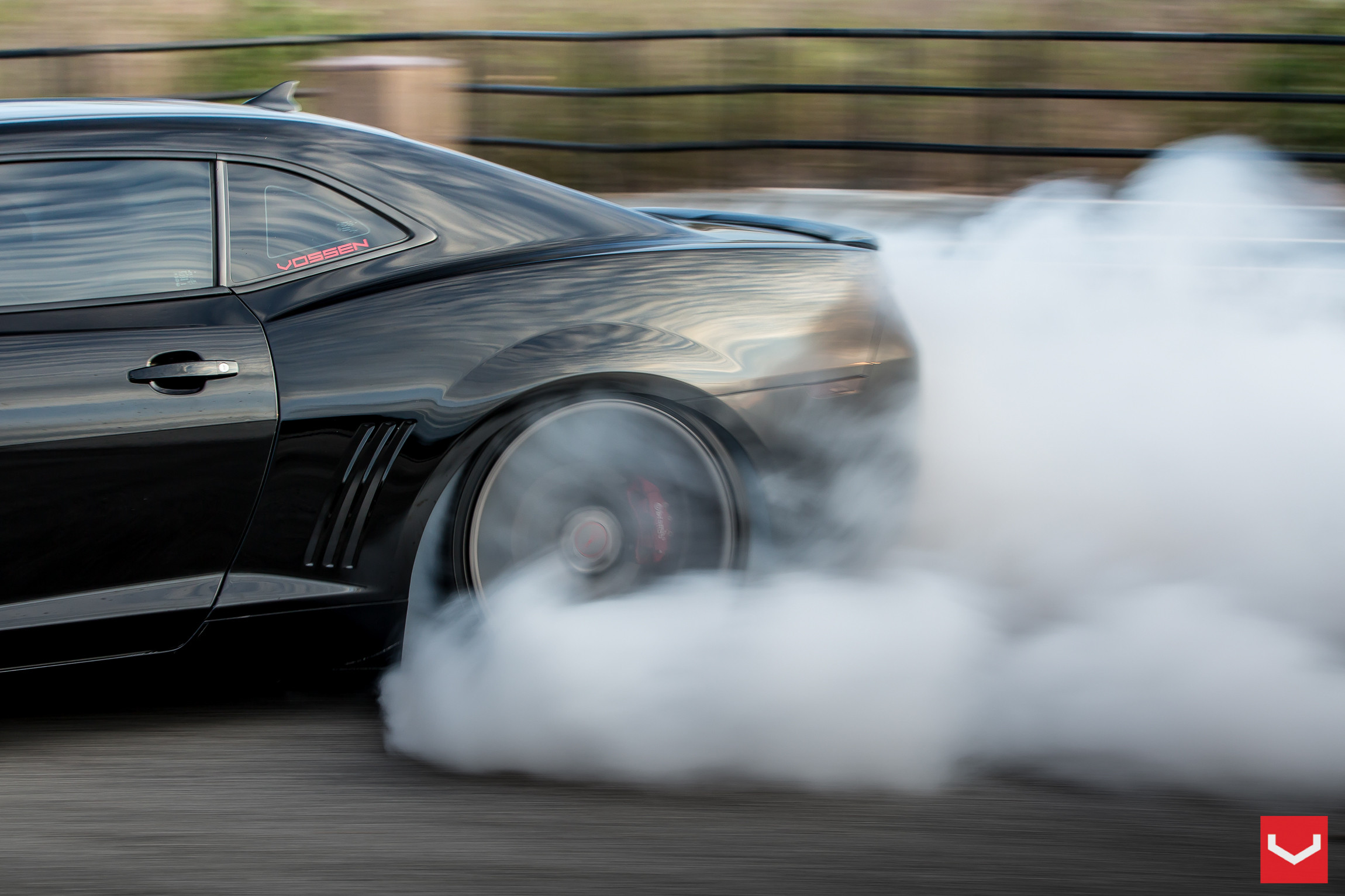 Custom Black Chevy Camaro with Vossen CV Series Wheels - Photo by Vossen