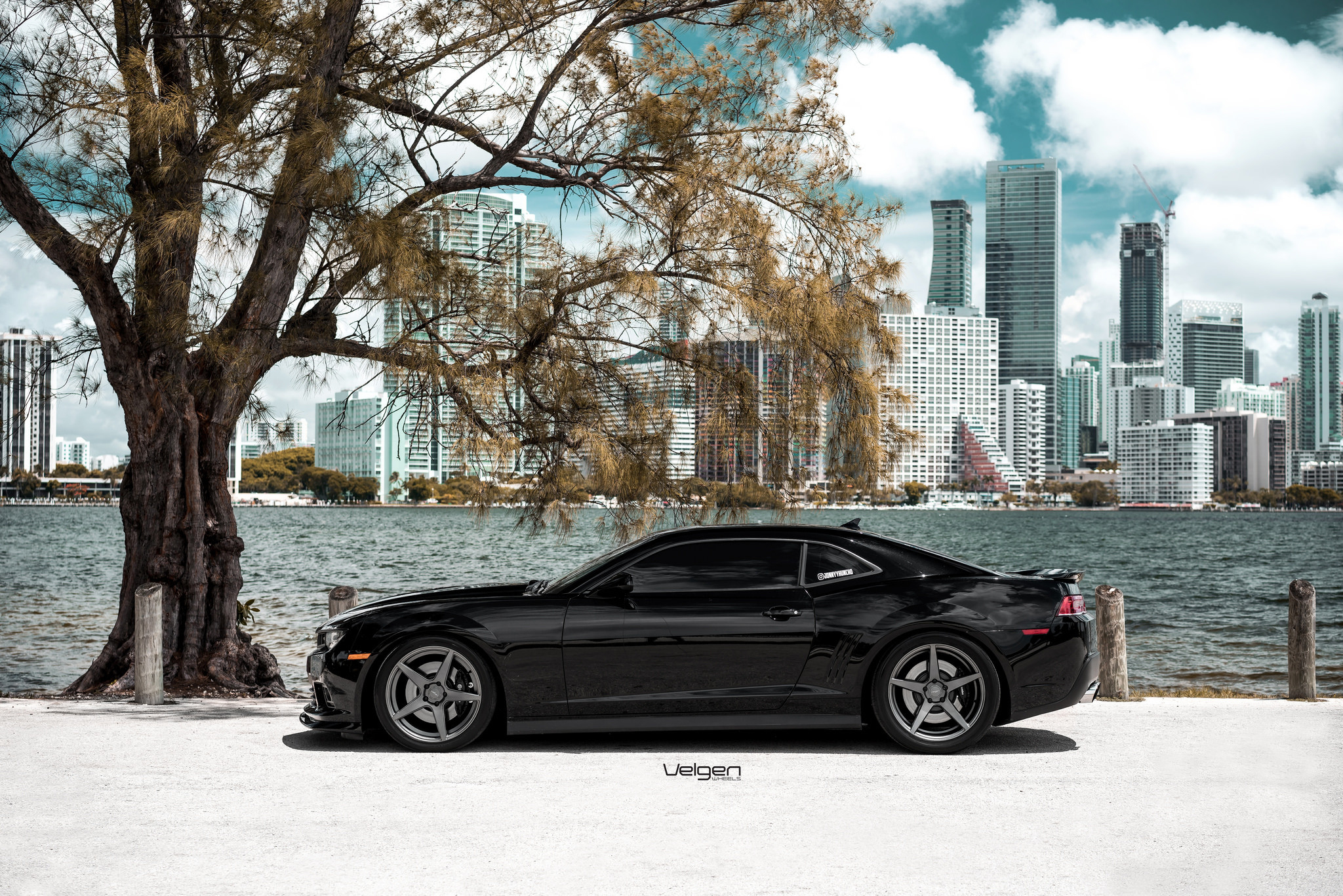Black Chevy Camaro SS with Velgen Wheels - Photo by Velgen
