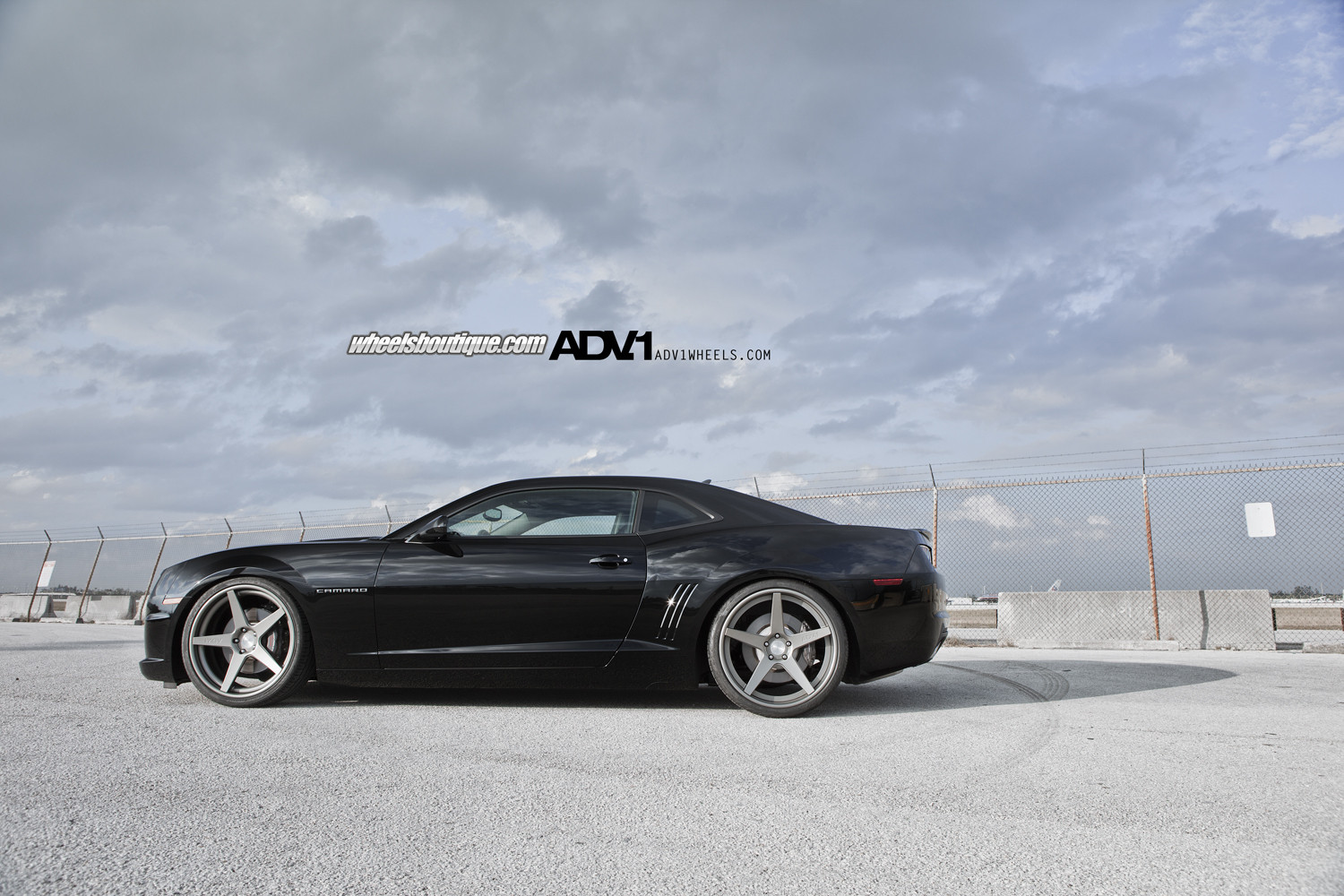 Custom Black Chevy Camaro Side Scoops - Photo by ADV.1