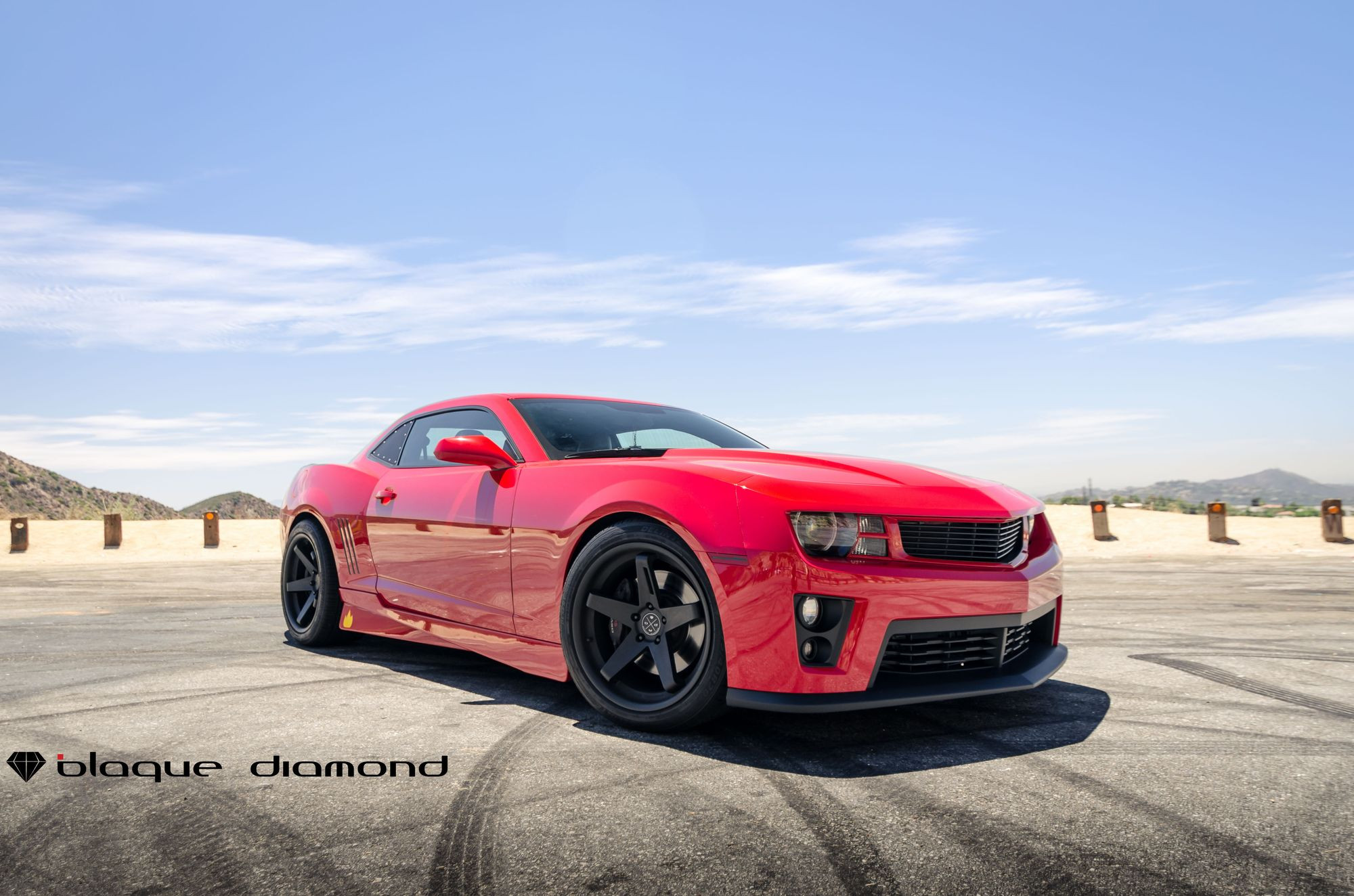 Red Chevy Camaro with Custom Body Kit - Photo by Blaque Diamond